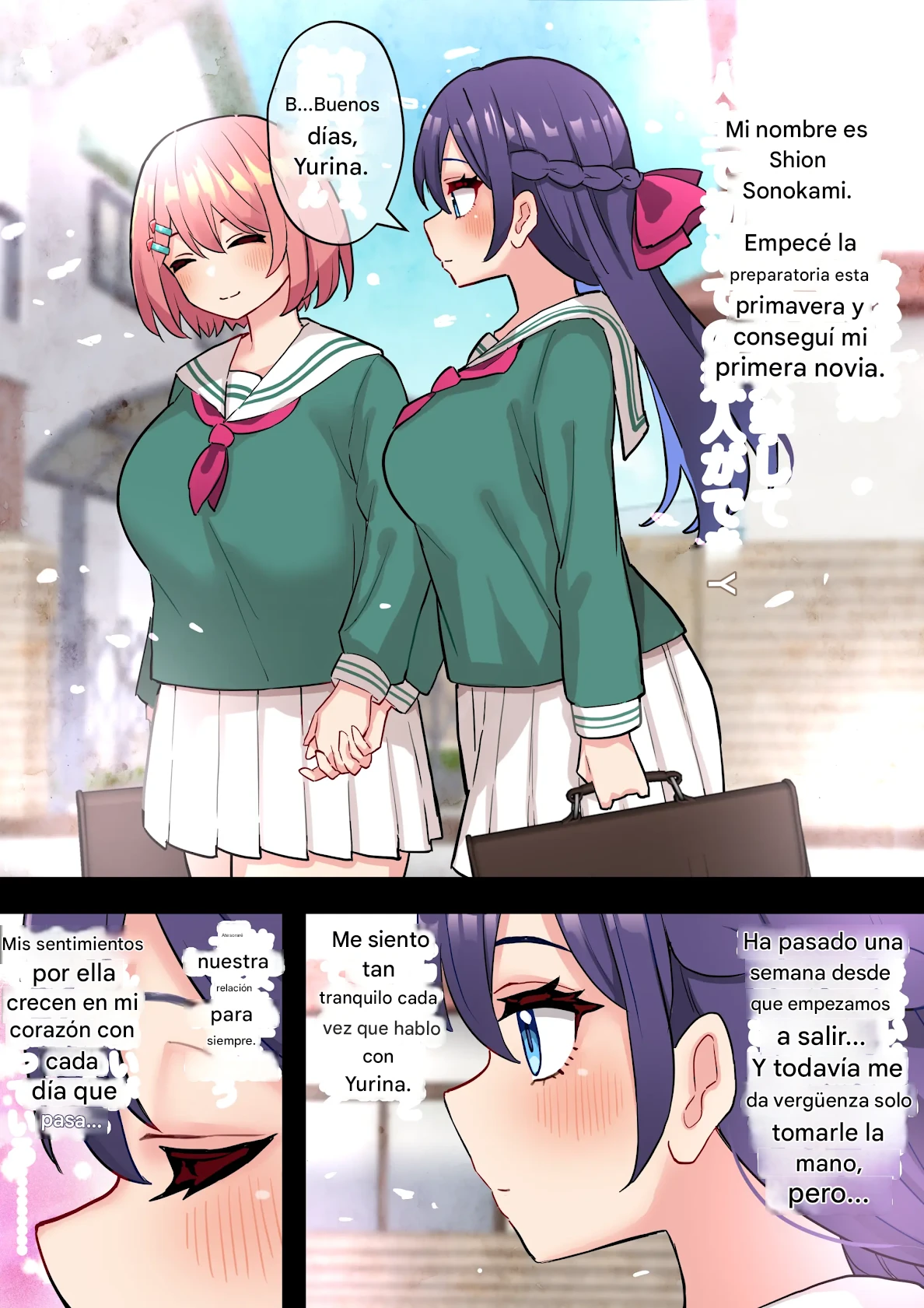 Gakkou Ichi no Seiso Junai Yuri Couple, Chinpo Haete Owaru page 3 full
