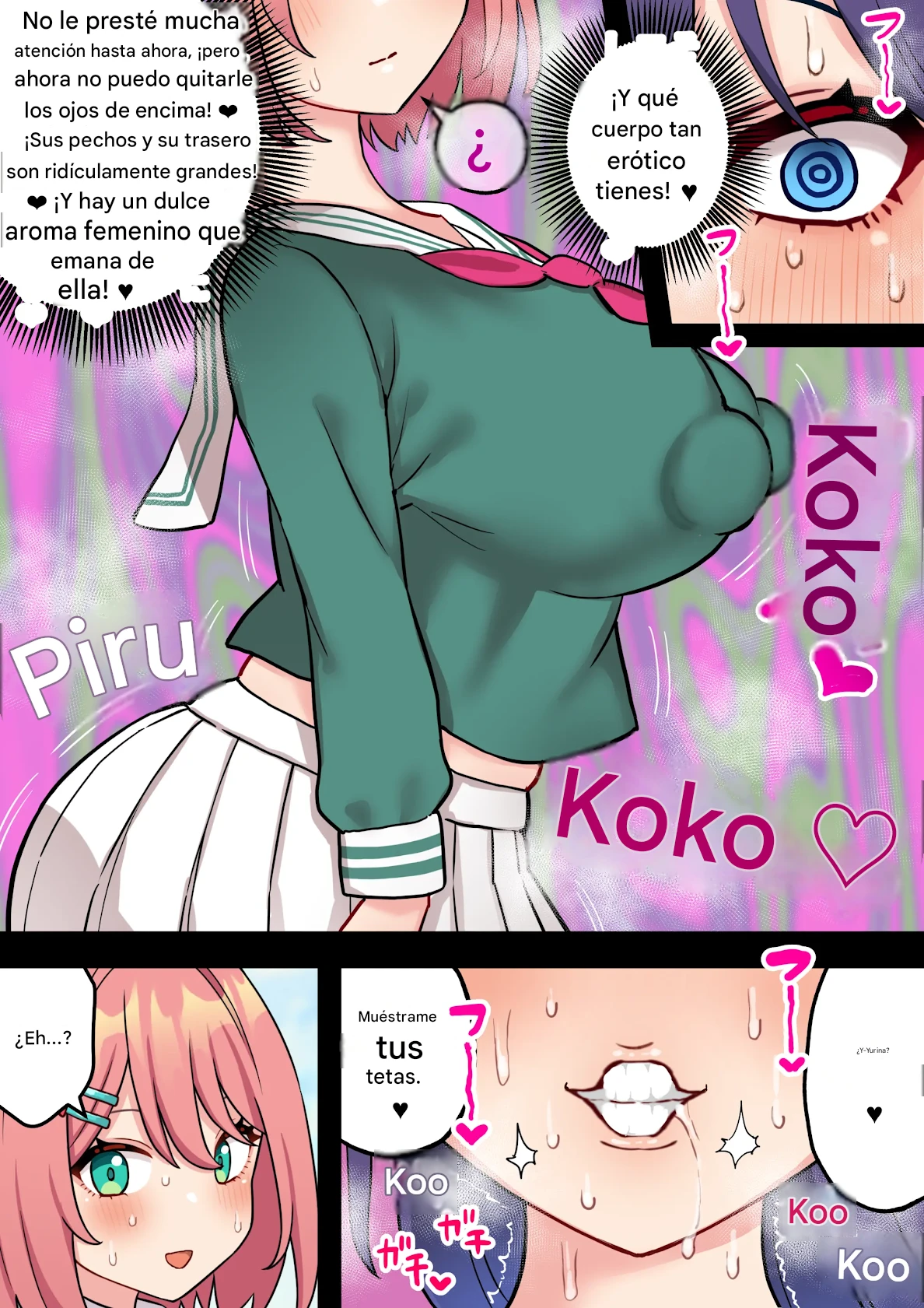 Gakkou Ichi no Seiso Junai Yuri Couple, Chinpo Haete Owaru page 9 full