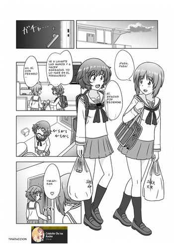 Miho/Yukari yuri erotic manga: "Nothing but Fun Times" cover