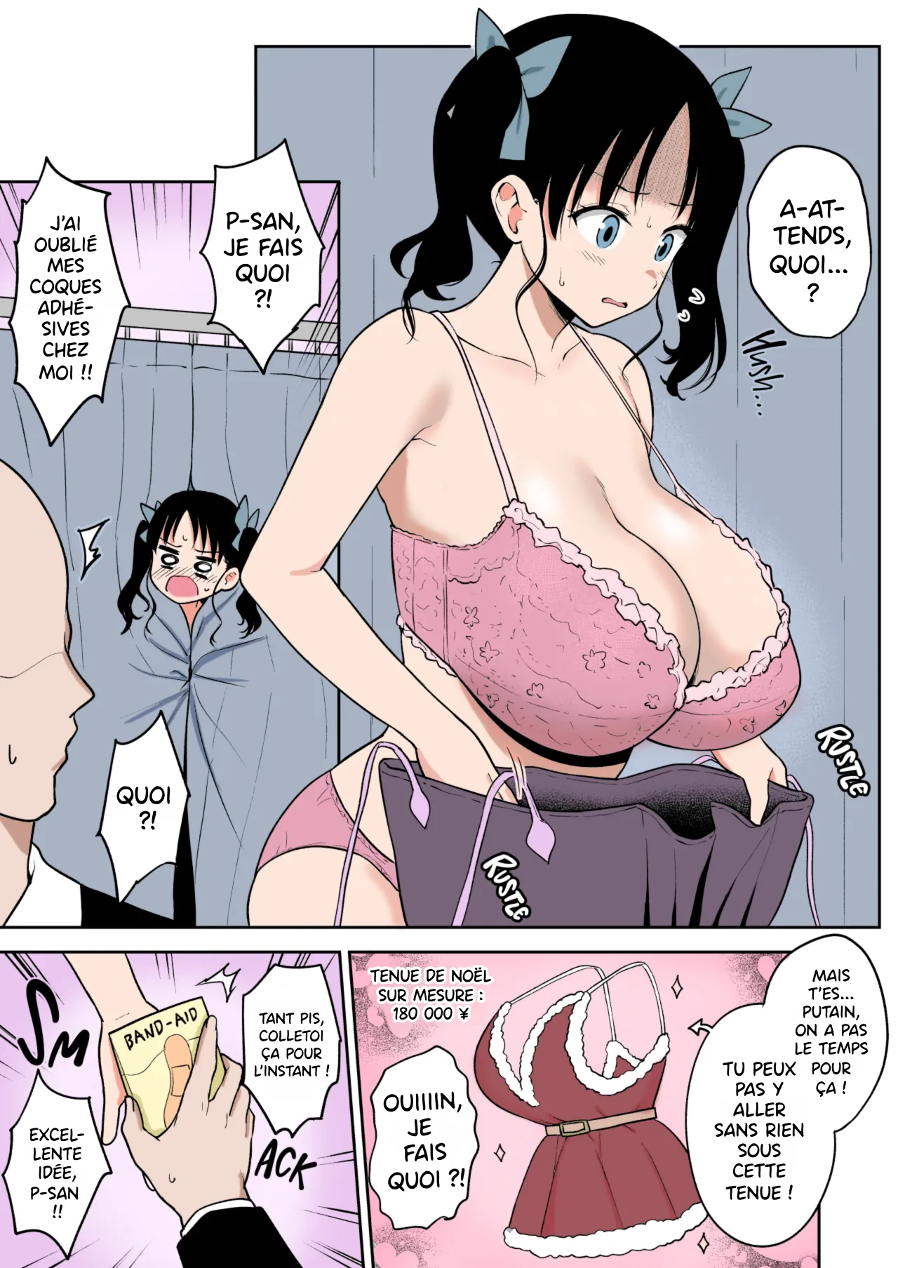 Christmas Live de Yarakashita Chounyuu Chika Idol-chan ni Oshioki Sex | Sexe punitif pour l'idole underground aux seins tombants qui a raté un événement live de Noël page 1 full