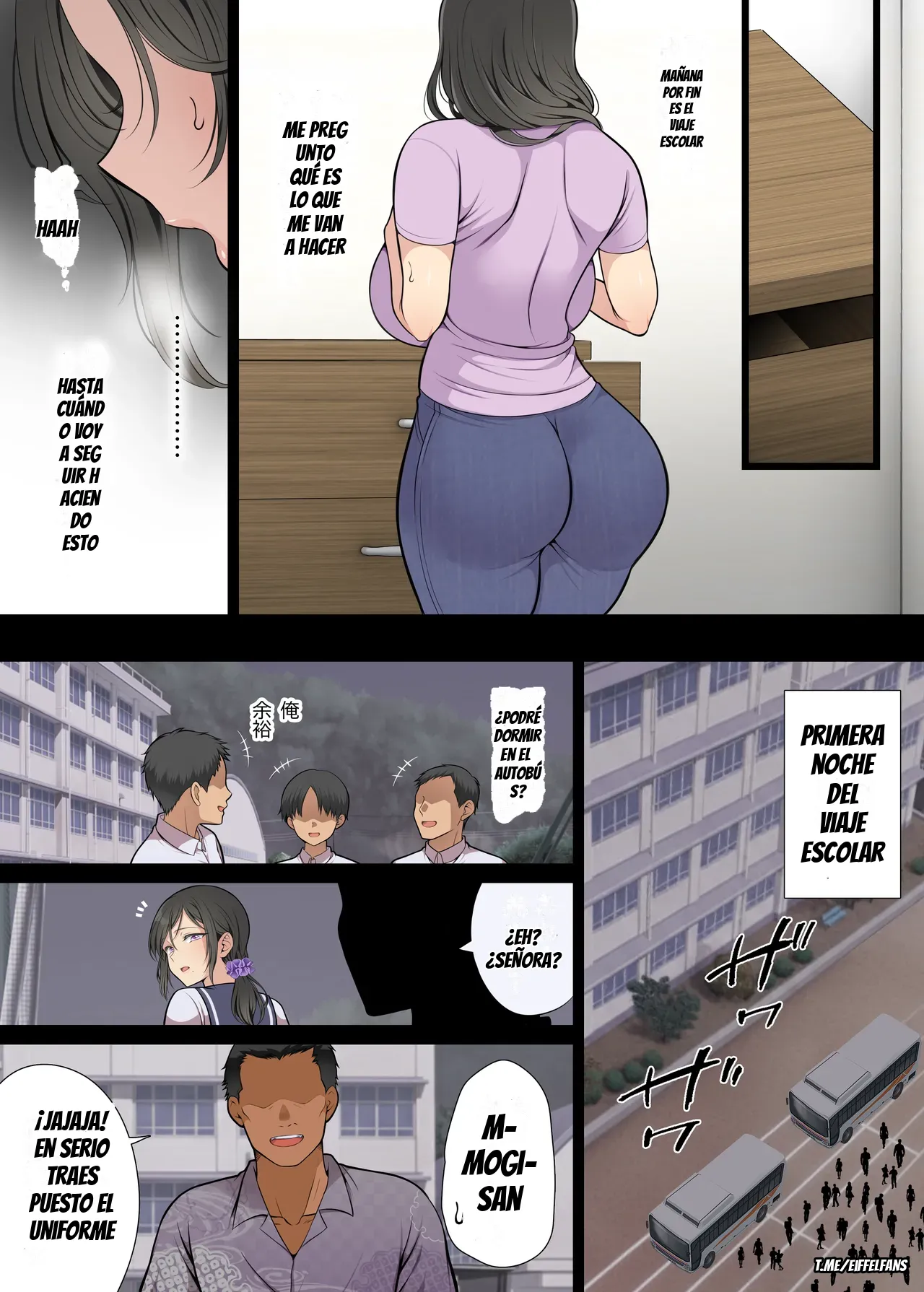 Hitozuma ga Classmate ni!? | ¡UNA MILF QUE SE CONVIRTIÓ EN UNA COMPAÑERA DE CLASE! PARTE 2 page 5 full