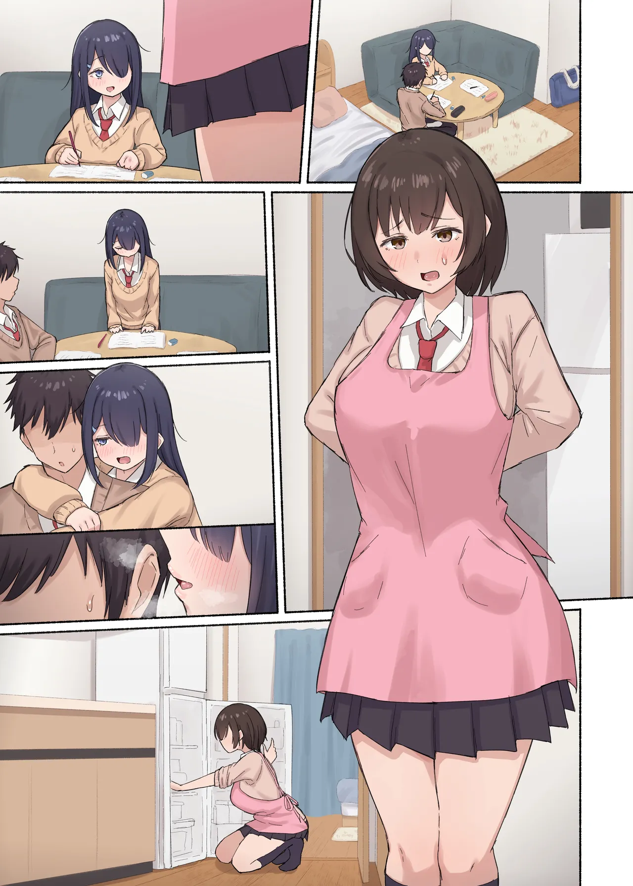 女友達ちゃんたちとテスト勉強 page 4 full
