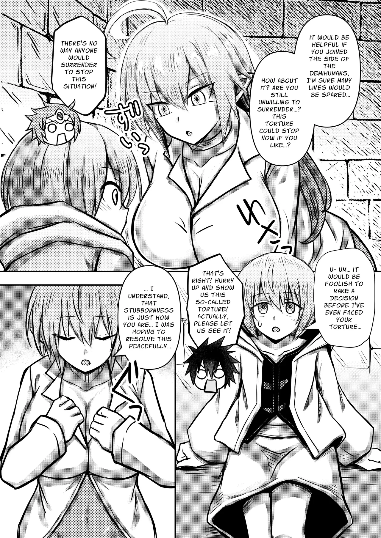 Deka Chichi Mazoku wa Ningen no Koto ga Wakaranai kara Yuusha o Kuppuku Saseru Tame ni Ecchi o Shitemiru Koto ni Shita 1 | The Big-Breasted Demons Don't Understand Humans, So They Decide To Bring the Heroes To Their Knees By Having Sex 1 page 10 full