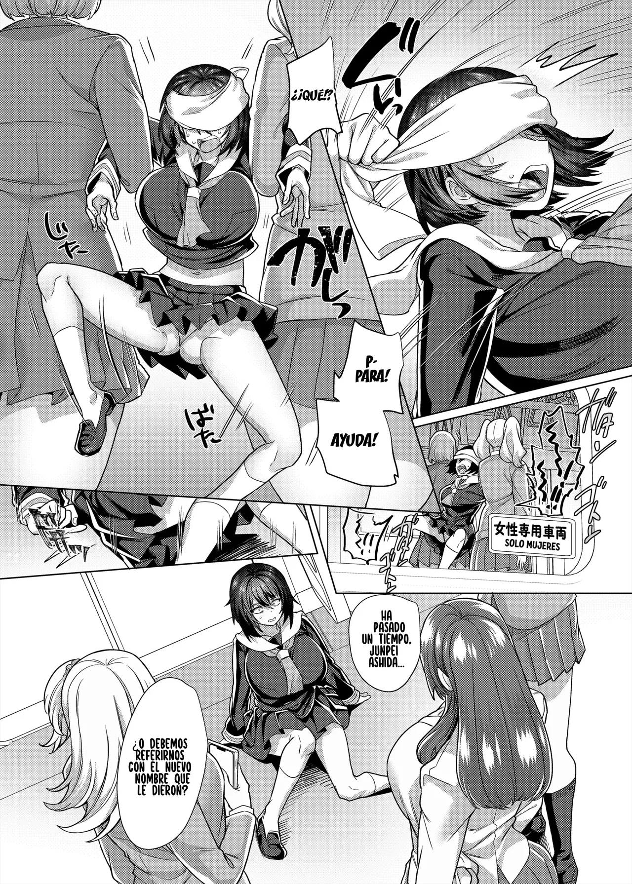 Fukushuu Senyou Sharyou ~Chikan Shitara JC no Karada ni Kaerarete Josei Senyou Sharyou de Tsuugaku no Kei~ page 4 full