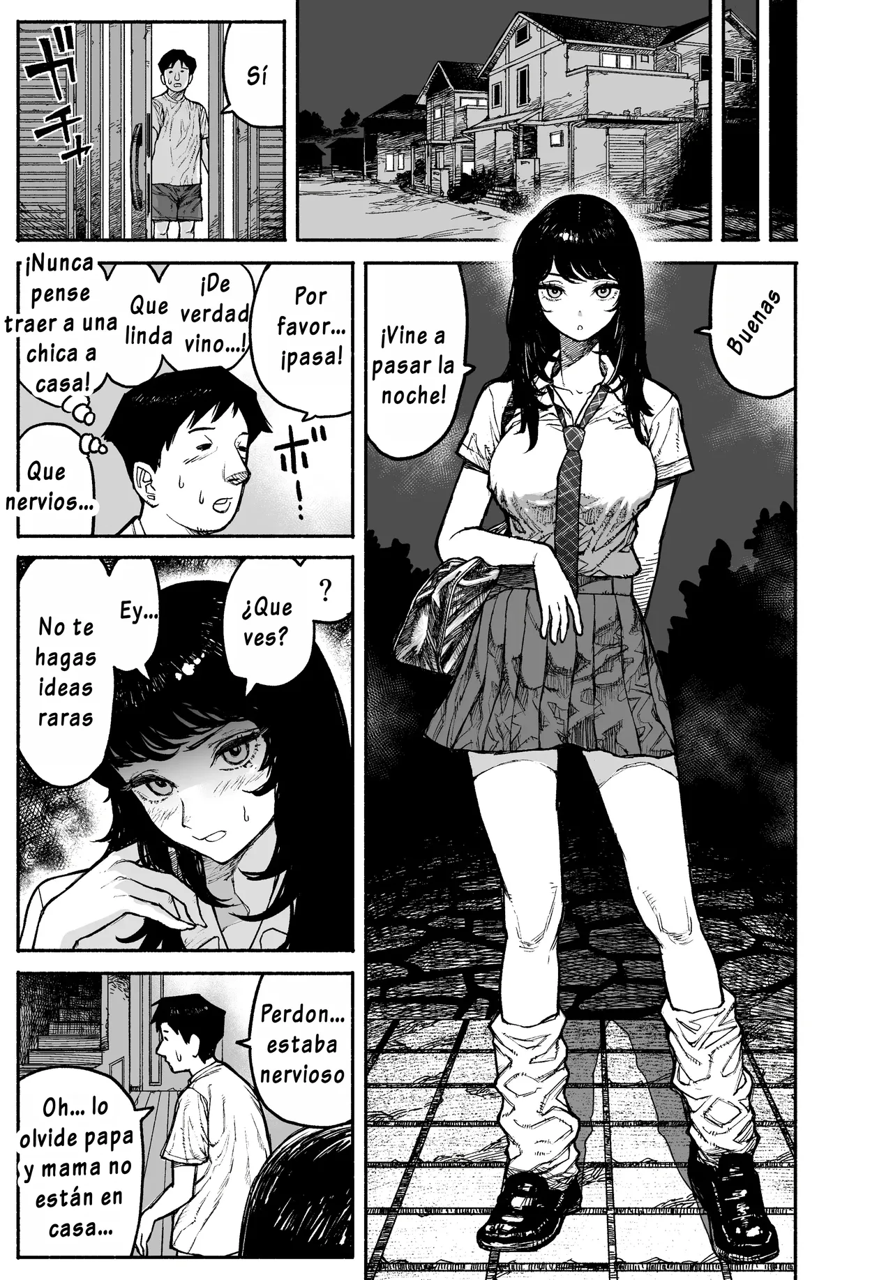 Gyaru ga Tomari ni Kita node Nakadashi Hachi Sasete Moratta Hanashi.｜Una Gyaru Vino a Pasar la Noche y Acabé Dentro de Ella. page 7 full