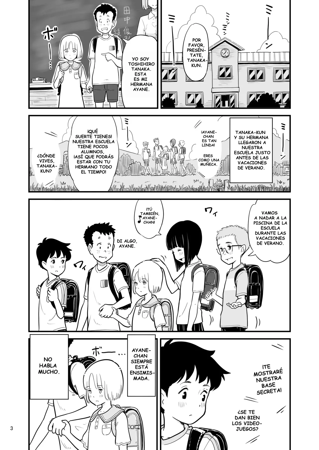 Tanaka-kun ga Boku-tachi no Mae de Kyoudai Sex Shita Hi no Koto｜El día que Tanaka-kun tuvo sexo con su hermana delante nuestro Cap. 01-04 + Extras page 3 full
