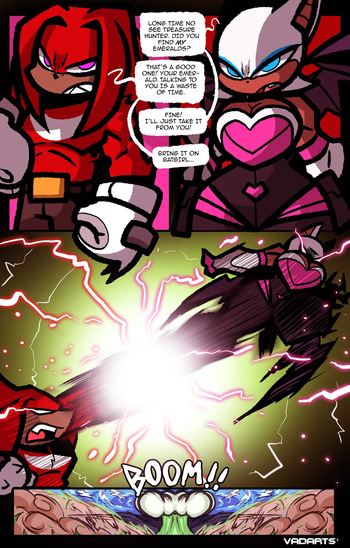 Knuckles VS Rouge cover
