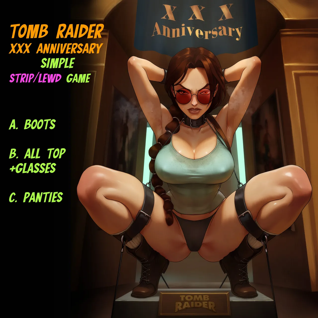 Tomb Raider XXX Anniversary Simple Strip/Lewd Game page 2 full