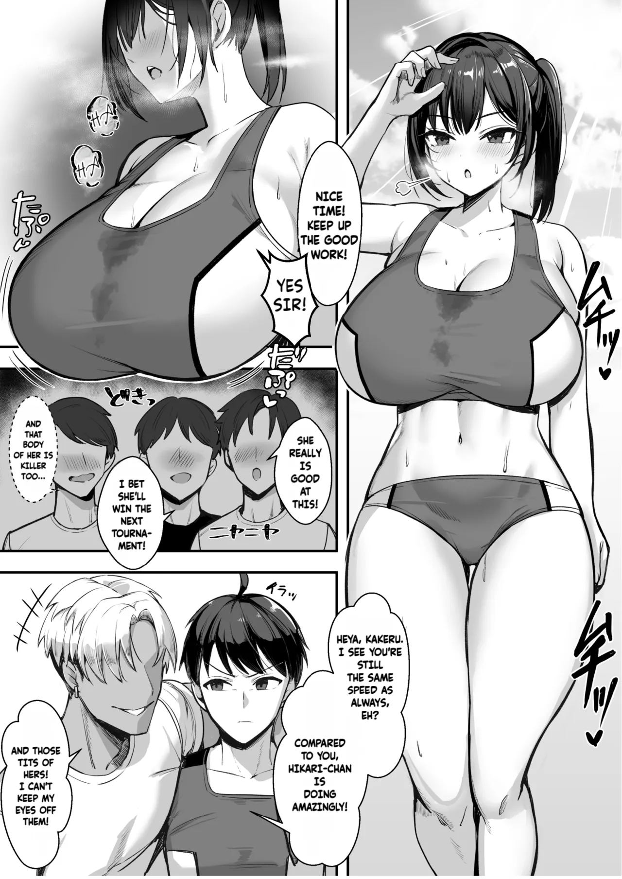 Bakunyuu na Rikujoubu no Kanojo, Senpai ni wa Sakaraemasen page 4 full