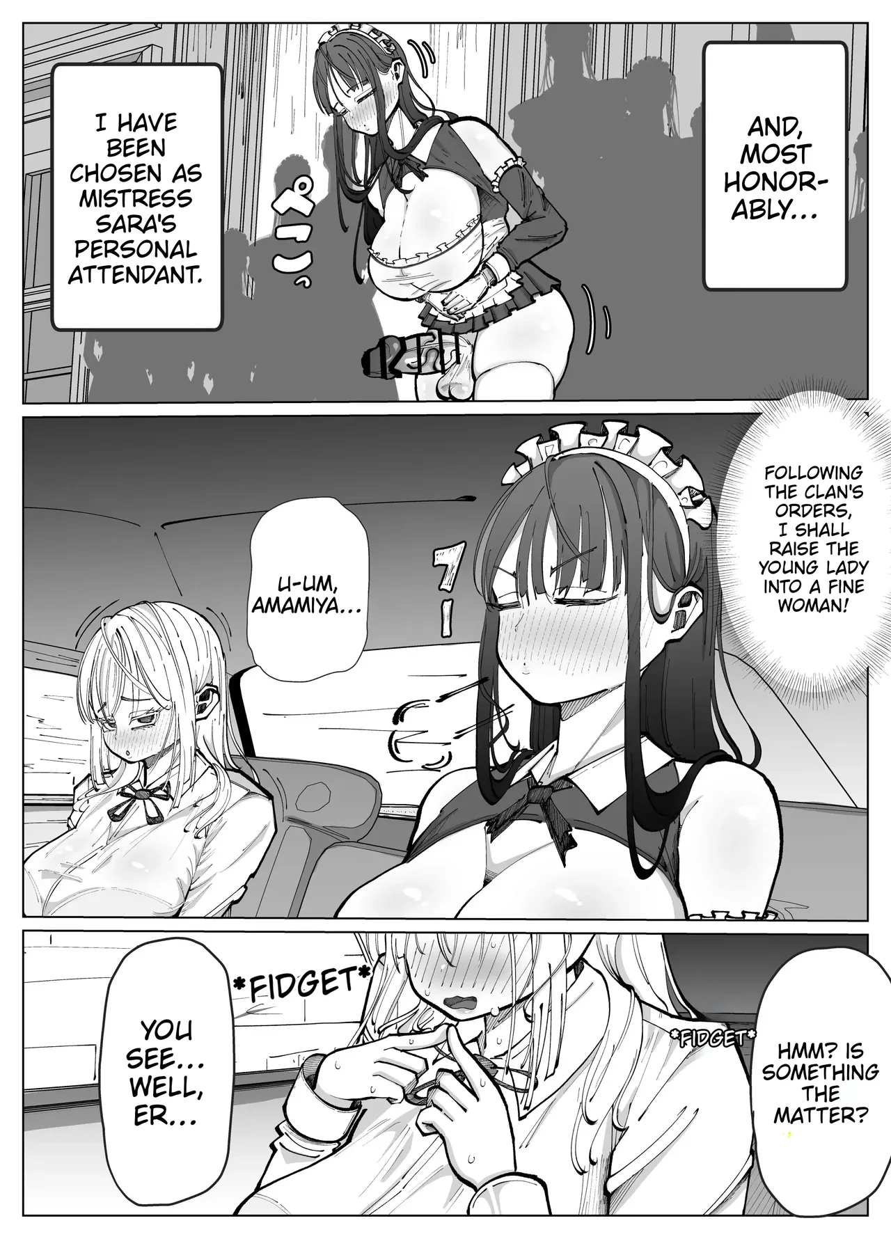 The Super-Lewd Grand Operation of the Futanari Maid and the Young Lady page 4 full