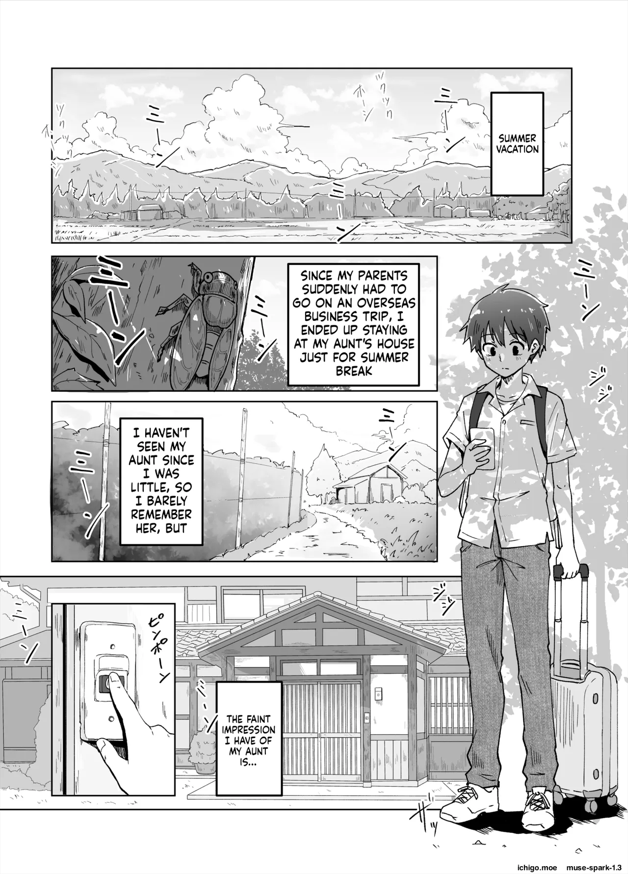 Boku to Oba no Natsuyasumi page 1 full