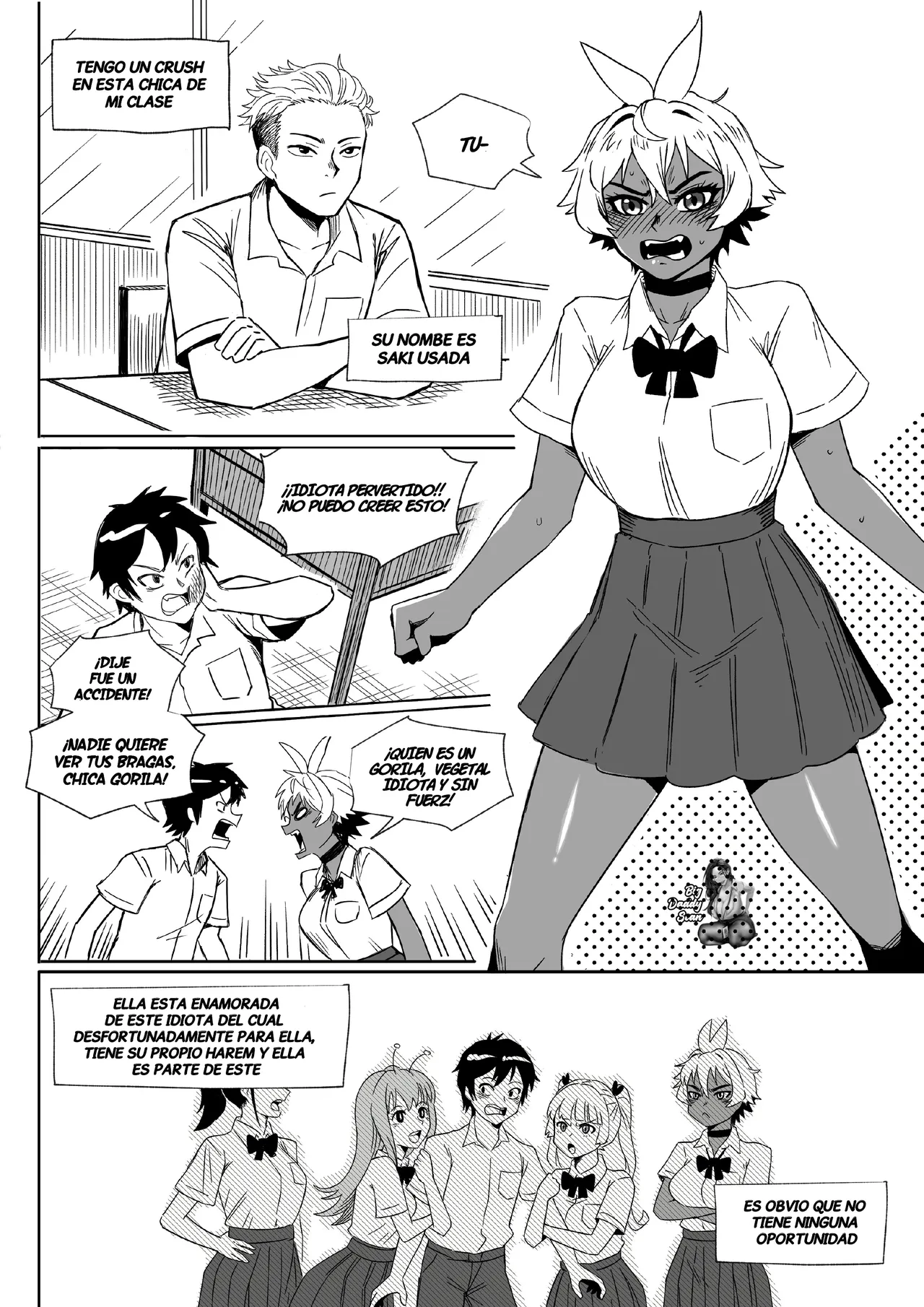 Harem Romcome no Shujinkou kara Otokimari na Osananajimi wo Ubau Hanashi｜Una Historia Sobre Robar A La Tomboy Amiga De La Infancia De Un Protagonista Rom-Com Harem page 2 full