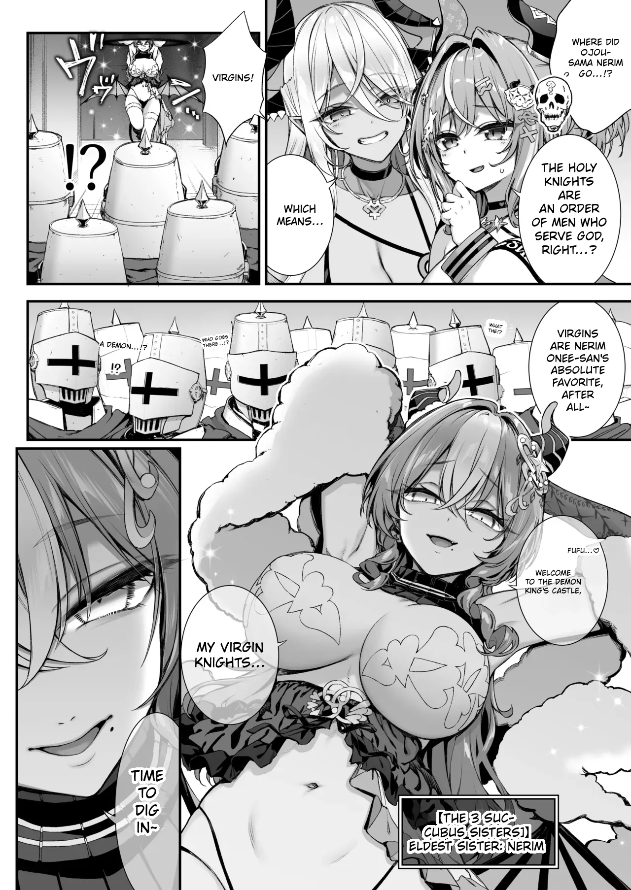 Maoujou no Succubus 2 ~VS. Seikishi~ | The Demon King's Succubusses 2 〜VS. Holy Knight〜 page 3 full