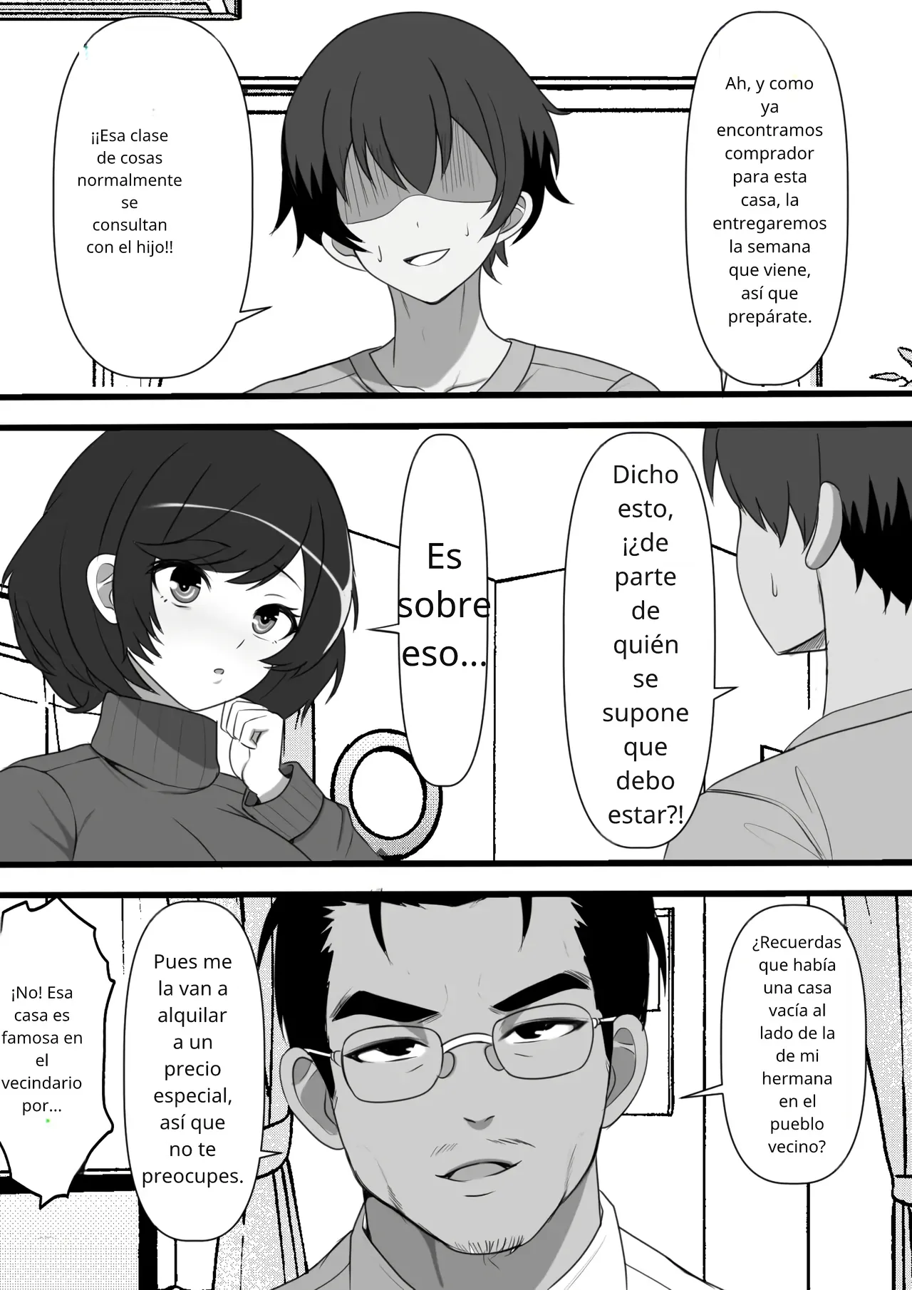 Tsukekae Kazoku ~ Ore ni Hyoui Shita Jibakurei ga Higawari de Koki Sute Niku Benki o Hirottekuru no Da ga...｜Familia Poseída ~ El Espíritu Atado a Mí, Me Sigue Trayendo Esclavas Sexuales para... page 3 full