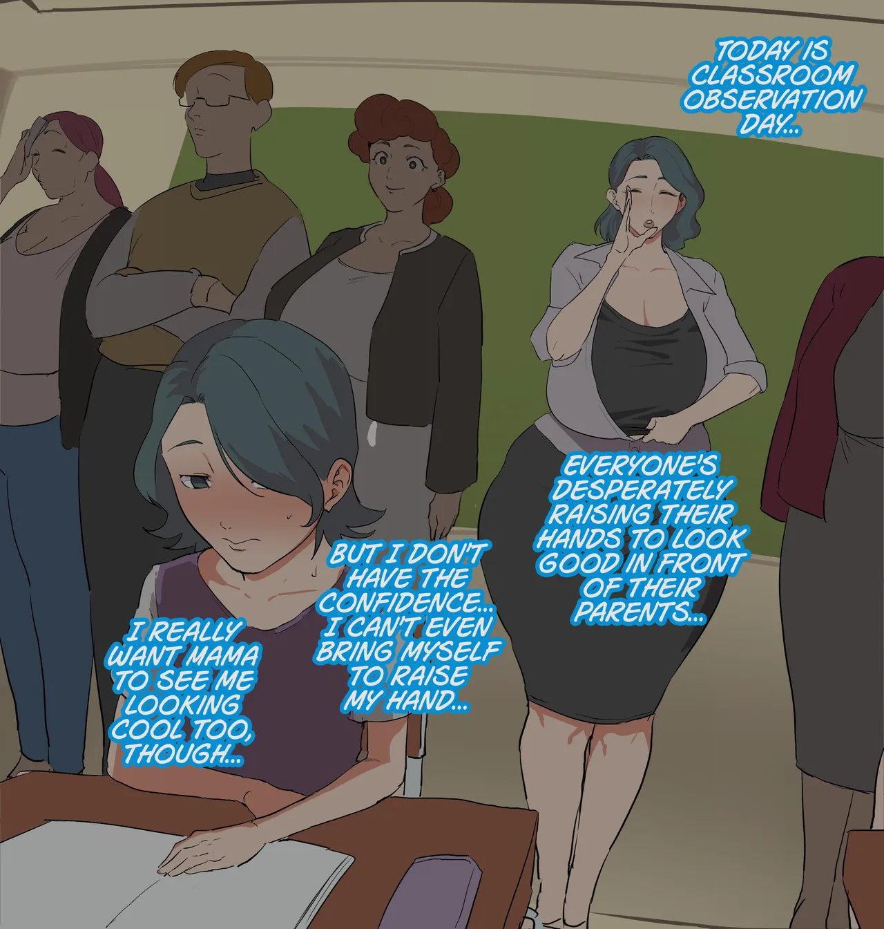 Oppai Eru no Jugyou Sankanbi ♥ | Boobs Cheer on Classroom Observation Day ♥ page 2 full