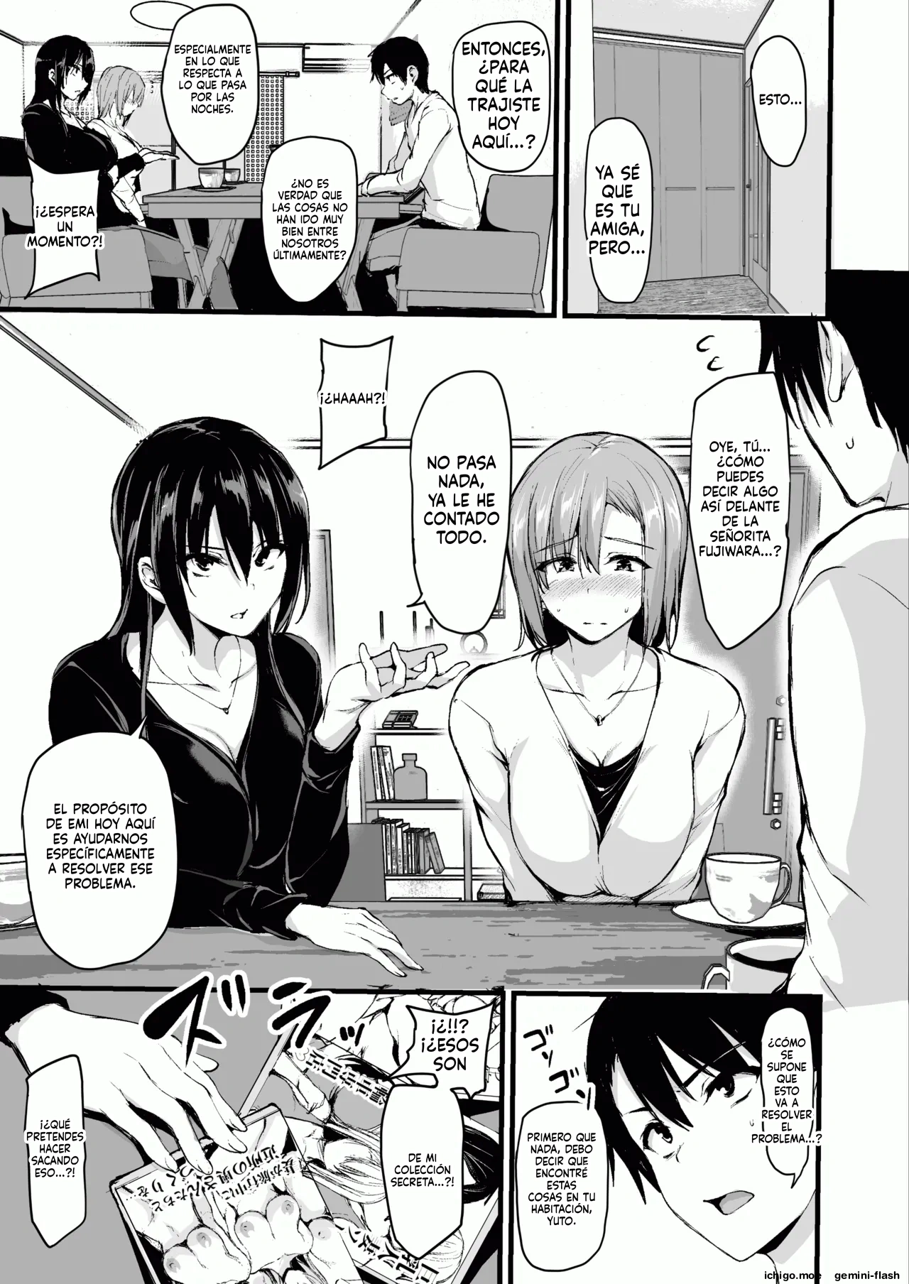 Kyonyuu ga 2-ri inai to bokki shinai otto no tame ni tomodachi o tsurete kita tsuma  MTL page 4 full