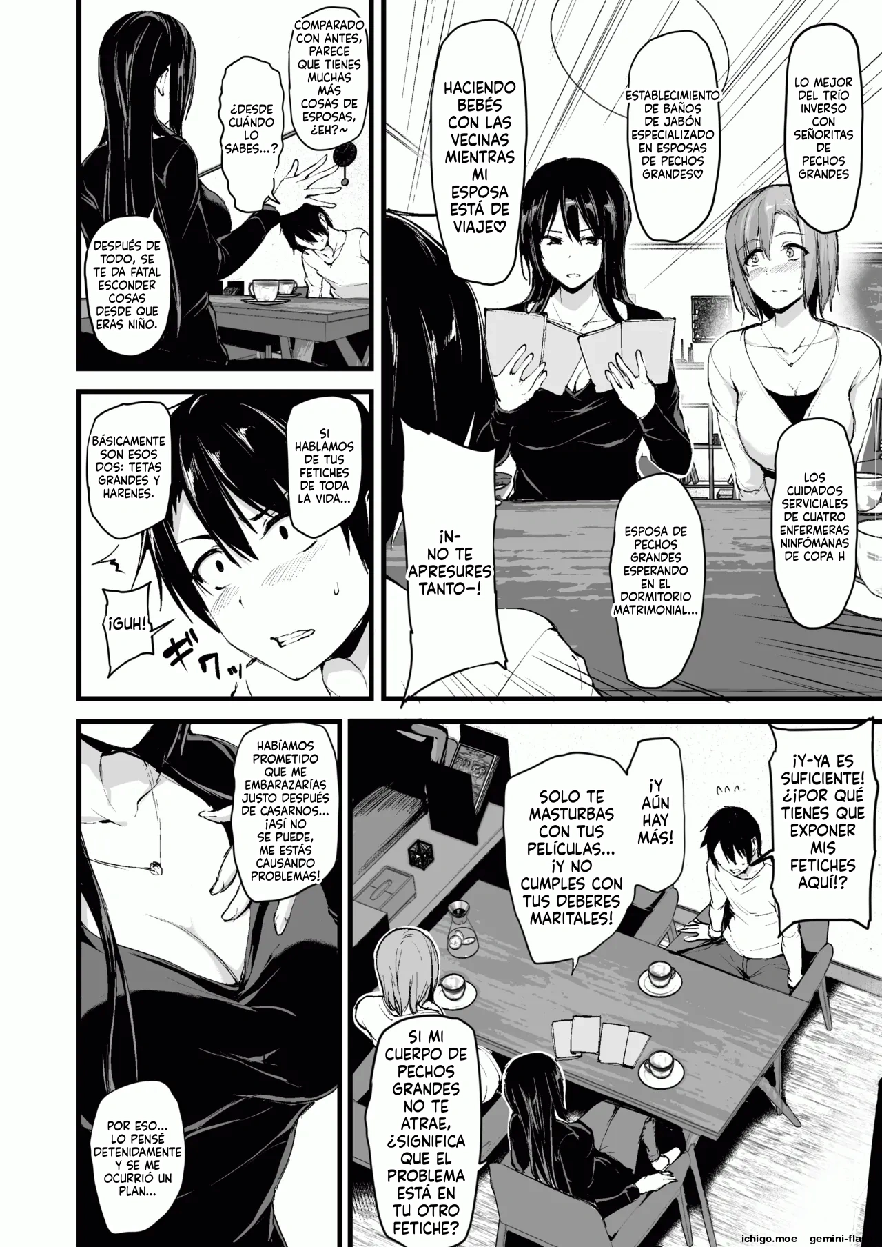 Kyonyuu ga 2-ri inai to bokki shinai otto no tame ni tomodachi o tsurete kita tsuma  MTL page 5 full