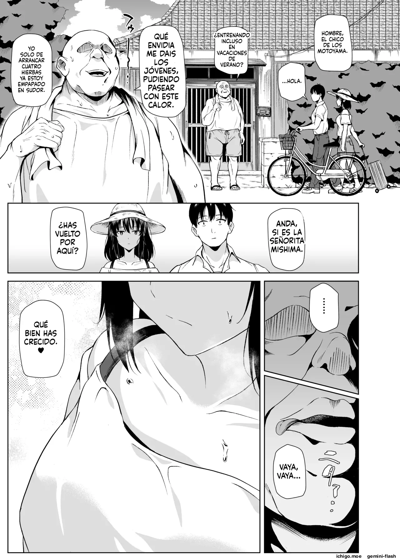Natsu, Inaka de Oji-san to ~Satogaeri~ page 10 full