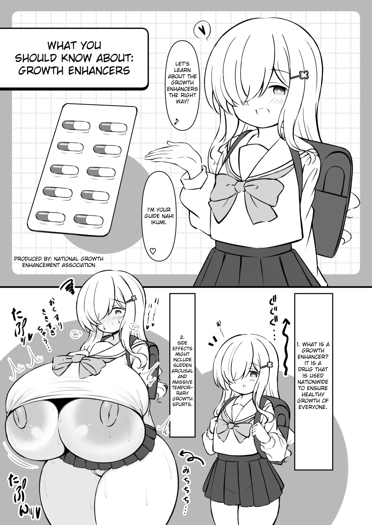 Seichou Sokusinzai de Kyuuseichou Dekkkai ni Natta JS o Nakayoshi Panpan Shite Moto ni Modosu Hanasji. page 2 full