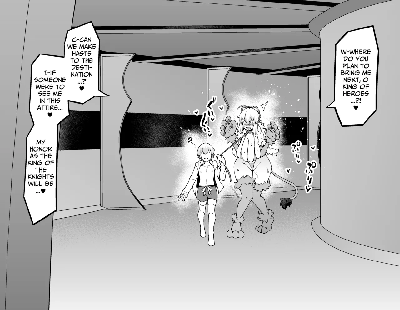 Artoria, Giru-kun to Yoru no Sanpo | Artoria, Going on a Nightime Stroll with Gil-kun page 3 full