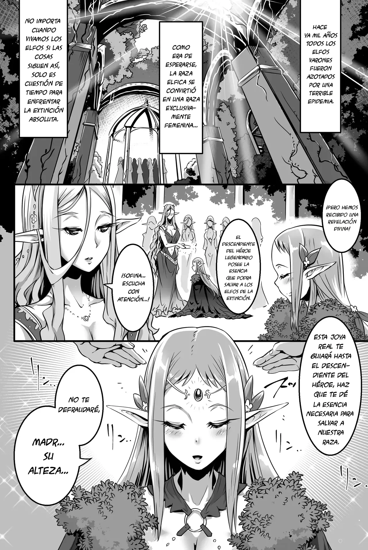 Kyonyuu Elf Hime Sofina ga Kita｜Al Fin Ha llegado Sofina La Princesa Elfa De Pechos ¡¡Grandes!! page 2 full