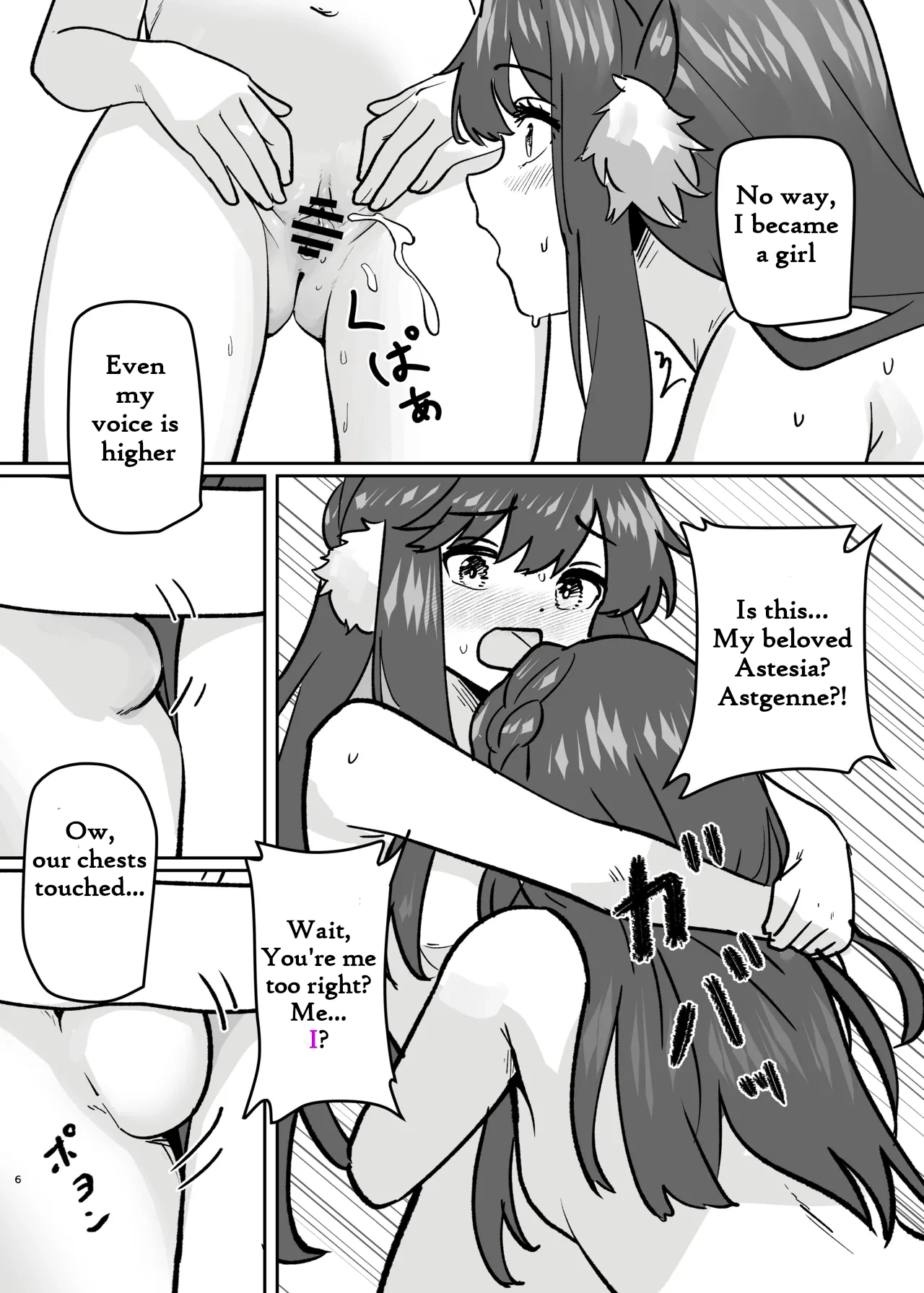 My body split into two sisters TSF page 7 full