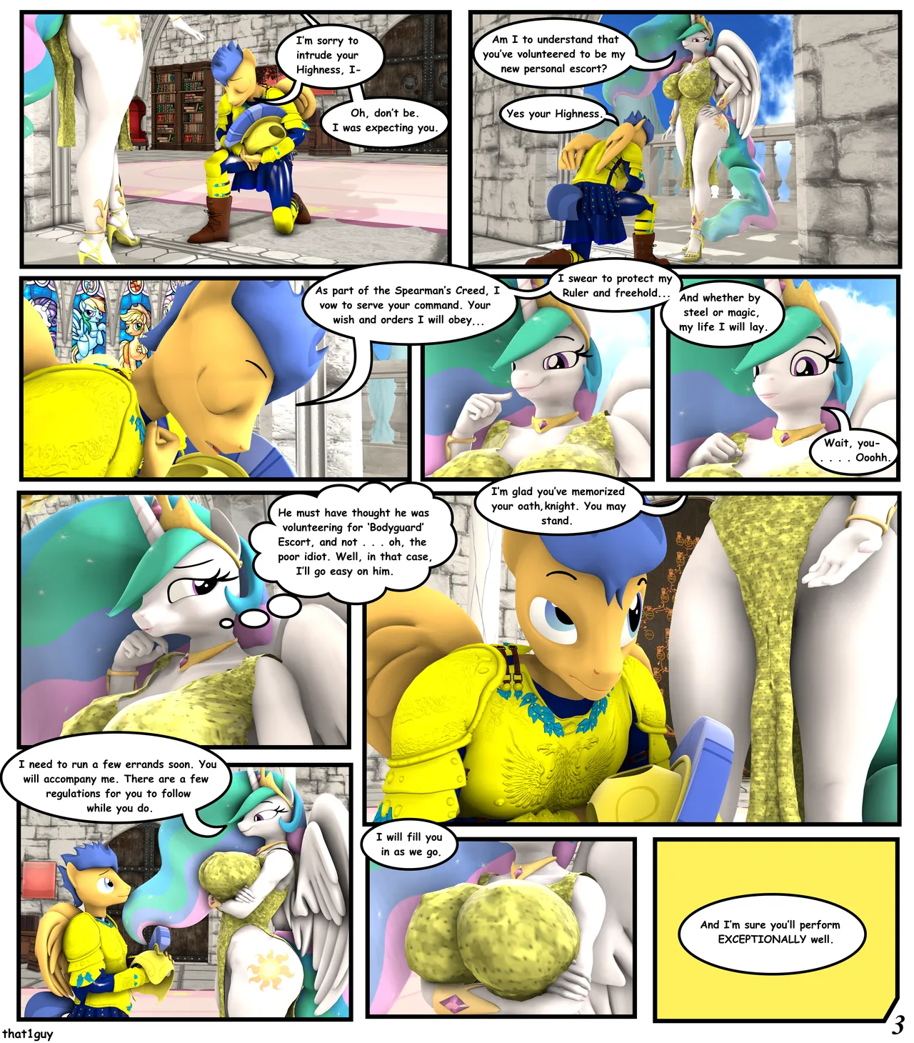 The Royal Escort - Part 1: Princess Celestia page 4 full
