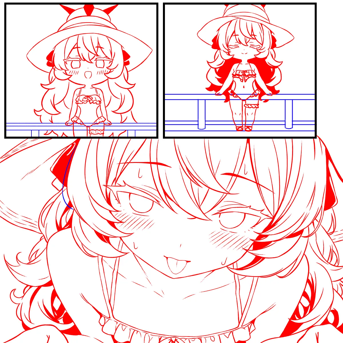 タンパク質を補給するイロハとイブキ page 10 full