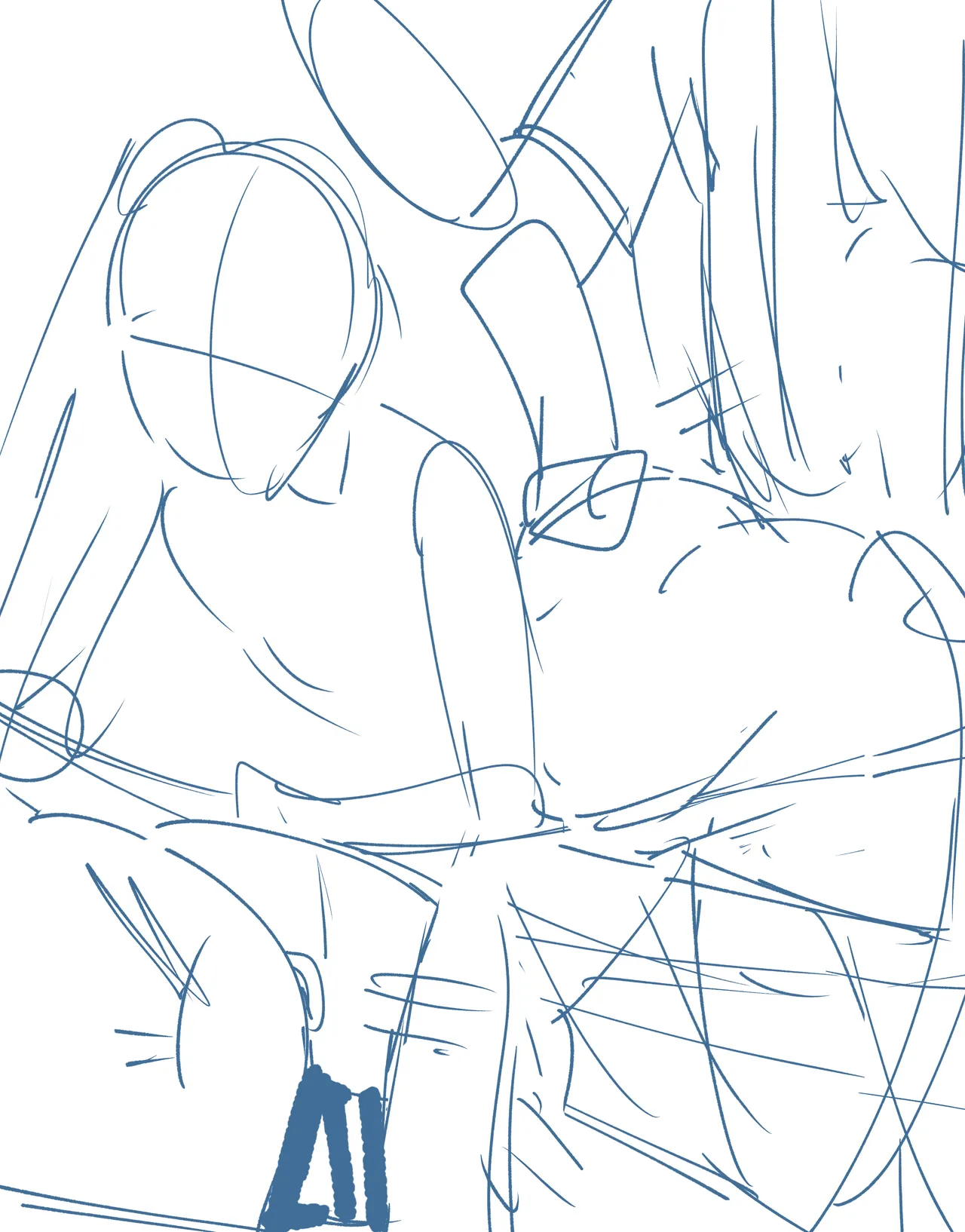 水着ナグサちゃんのお尻ピースが卑しすぎて描いてみた卑しいナグサちゃん page 9 full