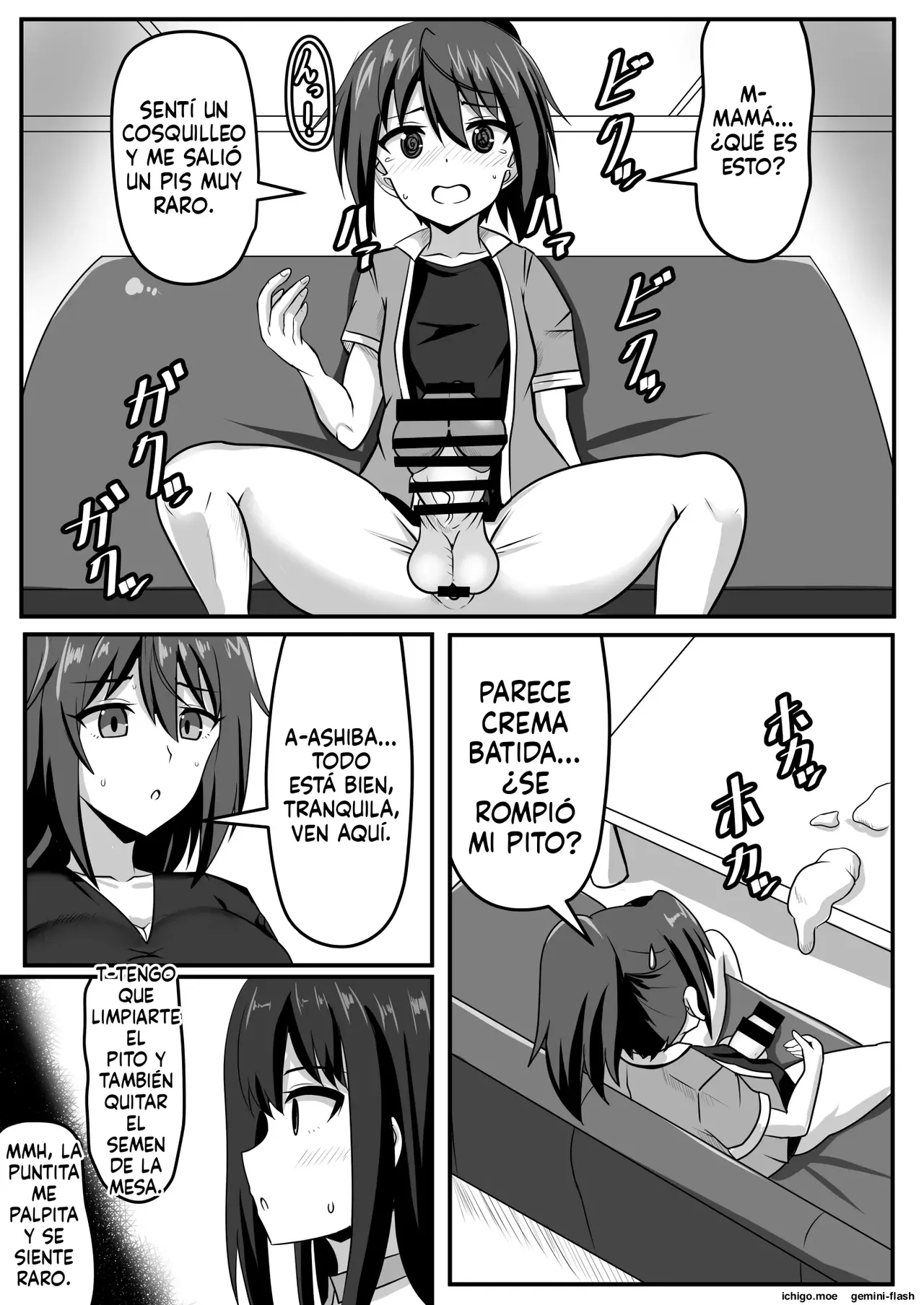 Seitsuu Futanari-chan wa Mama de Doutei o Soushitsu suru  MTL page 6 full