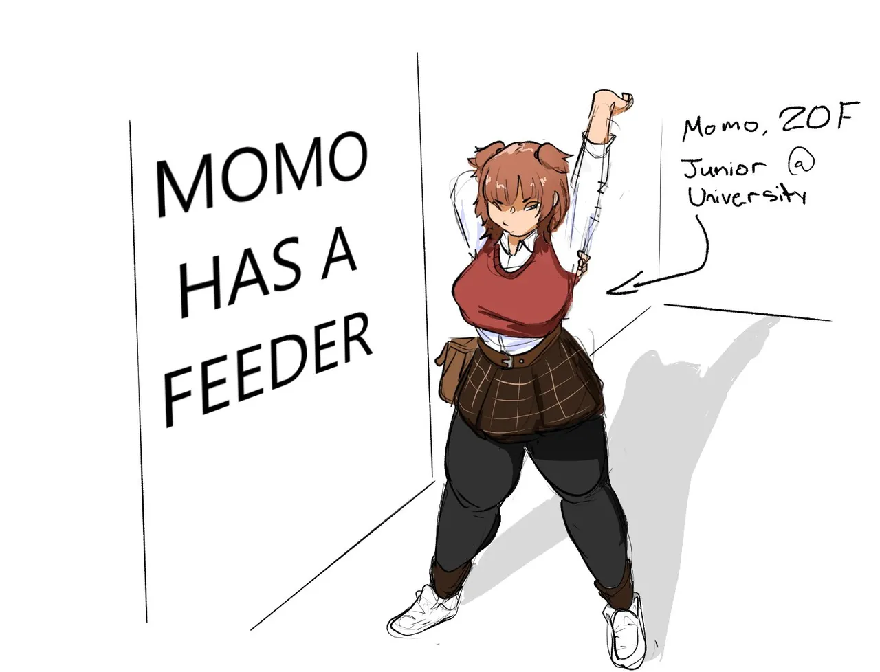 Momo has a Feeder page 1 full
