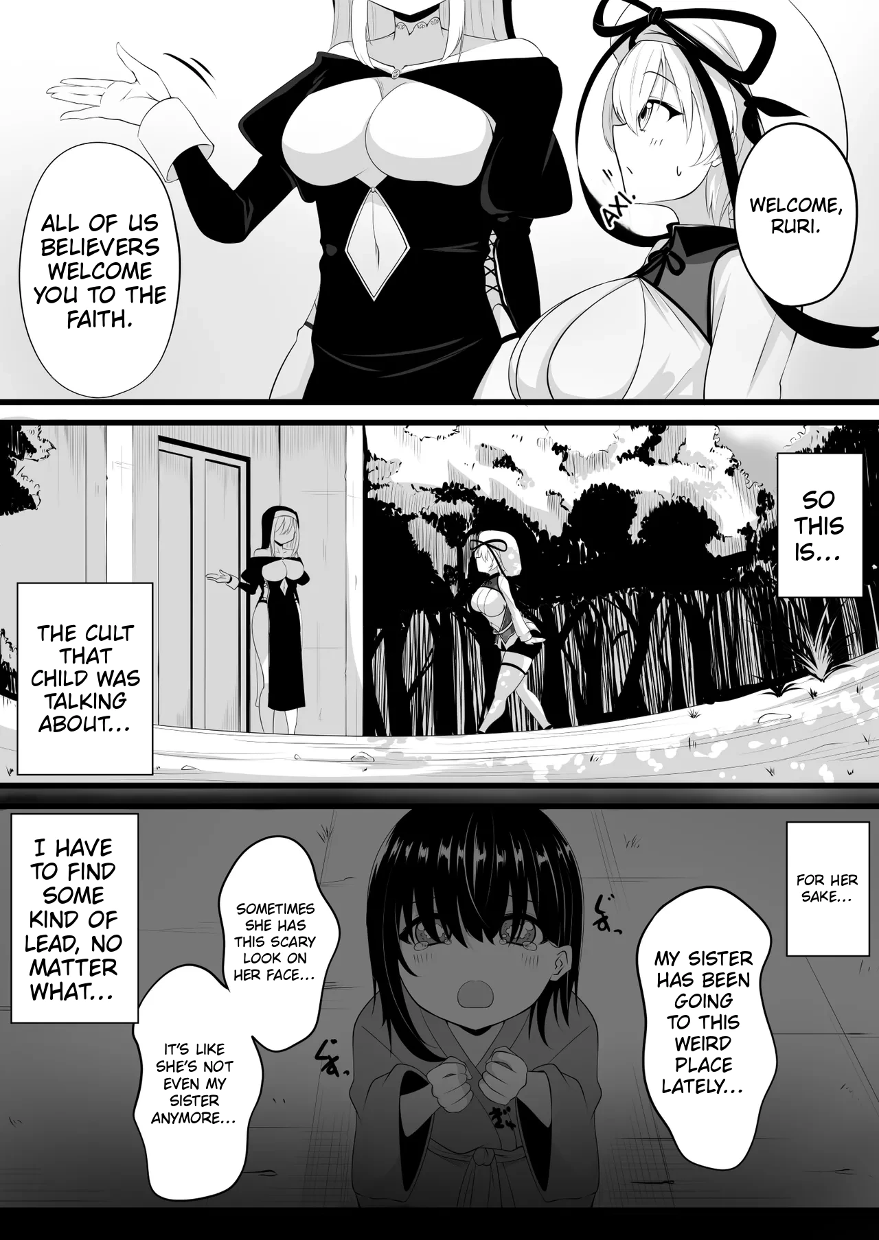 Skeb comic featuring someone else’s original character. page 1 full