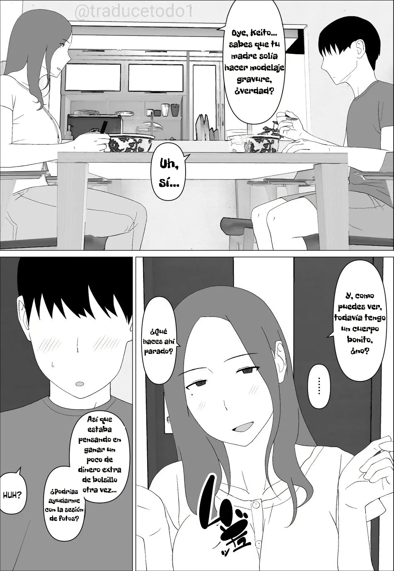 Moto Gradol Haha wa Musuko to Yaritai｜Mi mamá, ex-idol de gravure, quiere acostarse con su hijo page 6 full