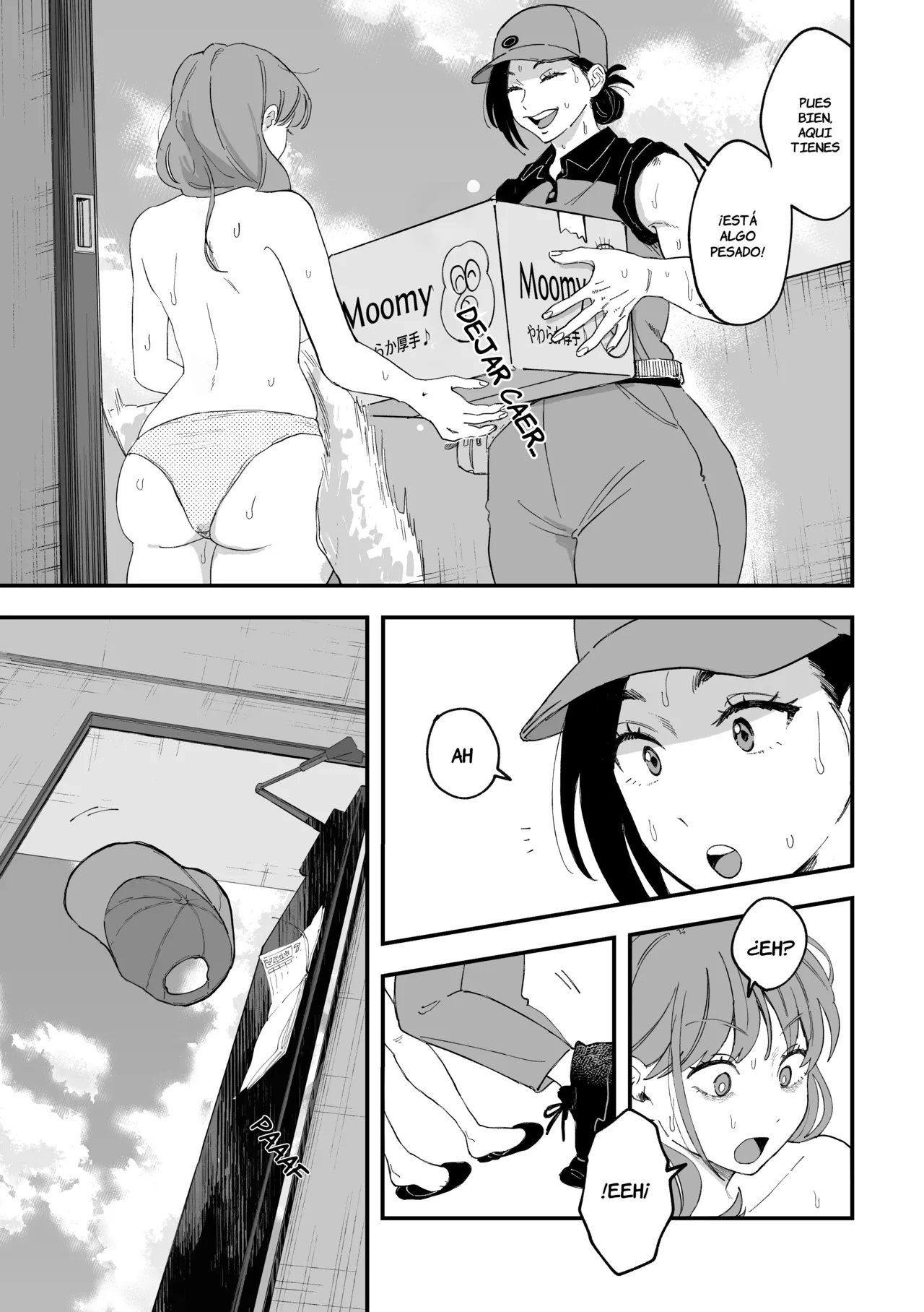 Okkii Haitatsuin-san to Oku-sama ga Furin Shichau Hanashi   | La historia de como una esposa termina cometiendo una infielidad con la repartidora page 8 full
