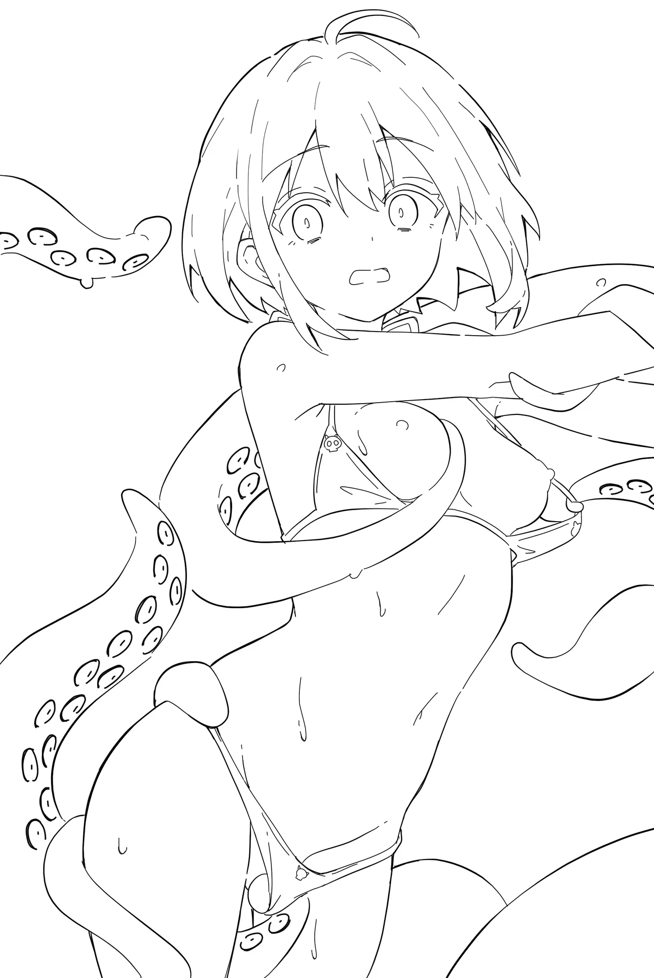 エロ大蛸に襲われるフラグちゃん page 9 full