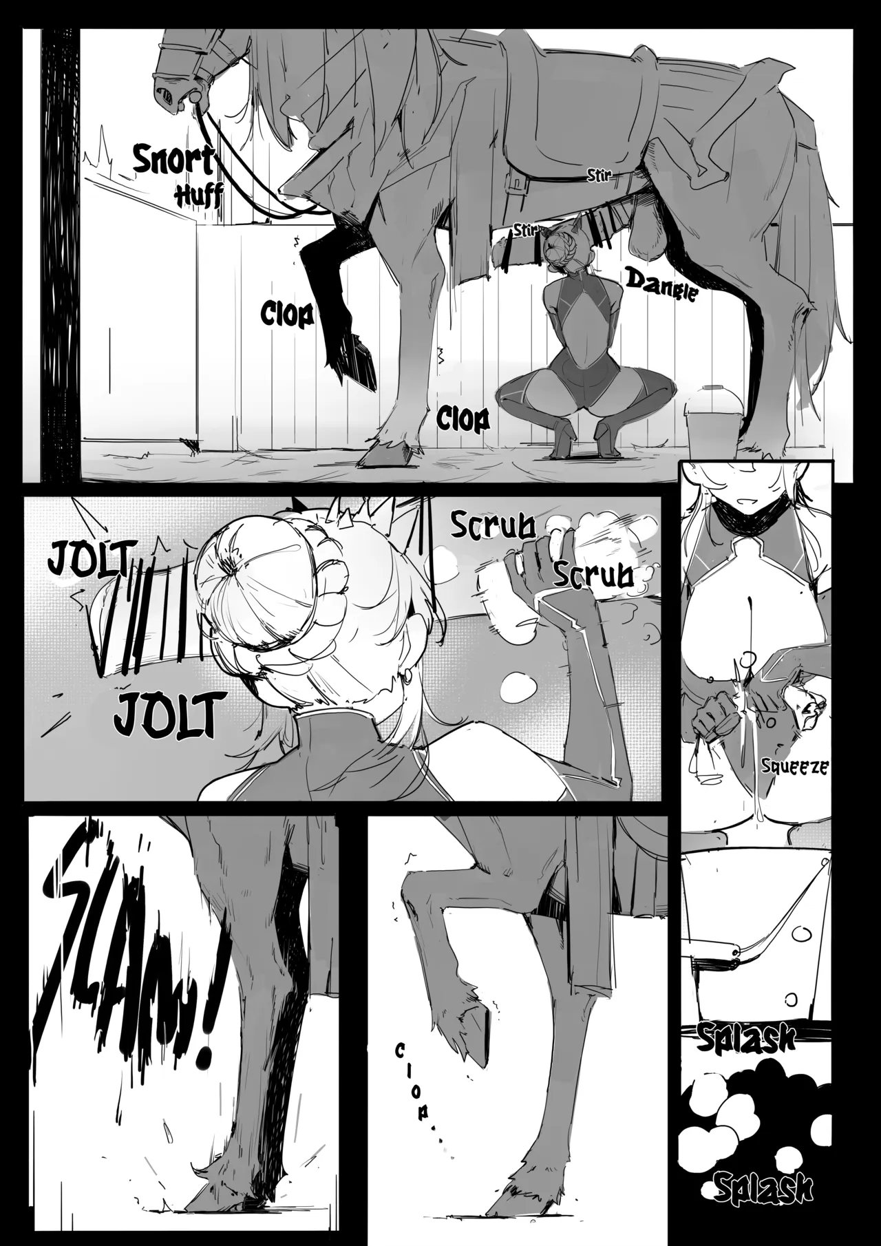 Umaba-Sama no Seika | WASHING THE ROYAL MARE page 3 full