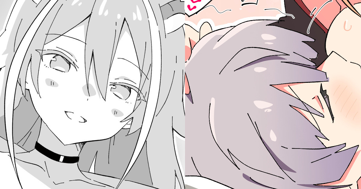 【リクエスト】ズィーベンとアハト 授乳手コキ page 1 full