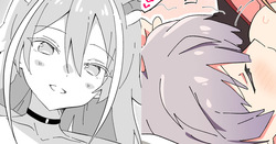【リクエスト】ズィーベンとアハト 授乳手コキ