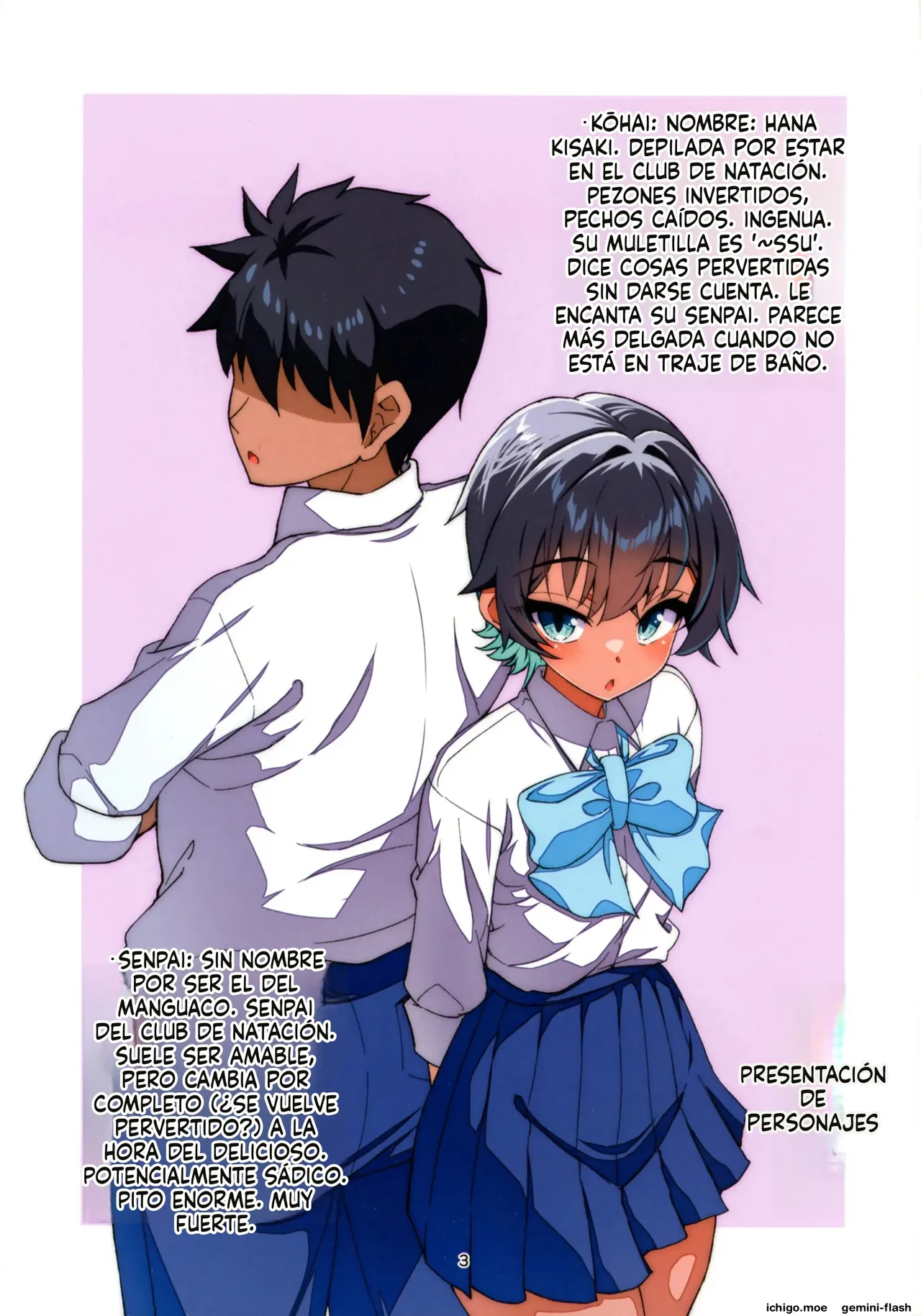 Mizugi igaida to kiyase suru kouhai-chan o haramase chatta hanashi  MTL page 4 full