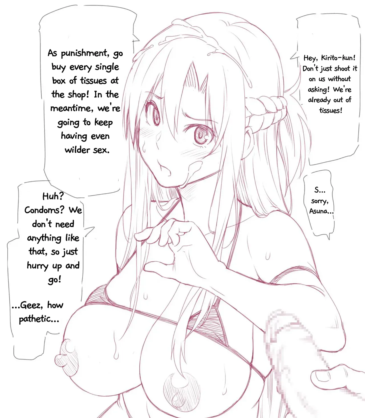 Asuna getting hit on at the beach... page 7 full