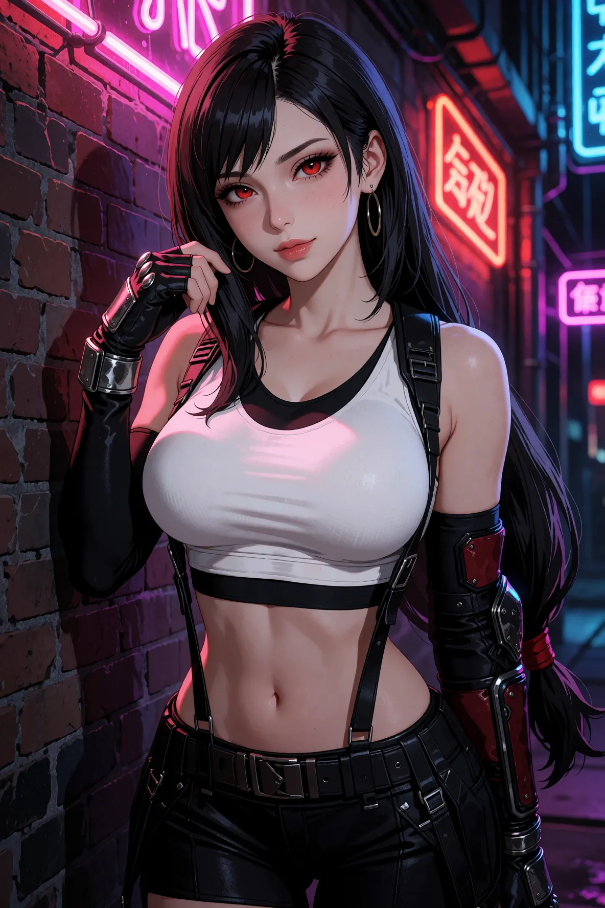 Tifa Lockhart Neon Light page 1 full