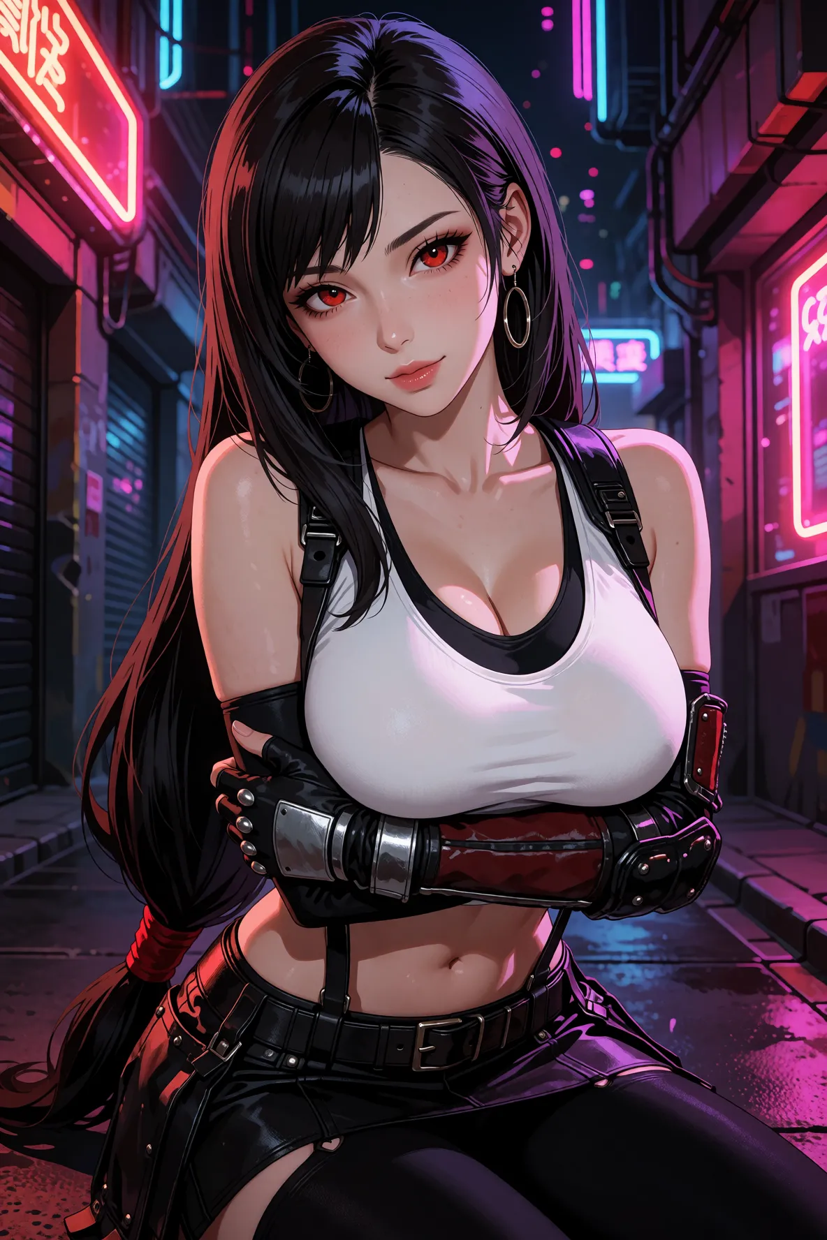 Tifa Lockhart Neon Light page 4 full