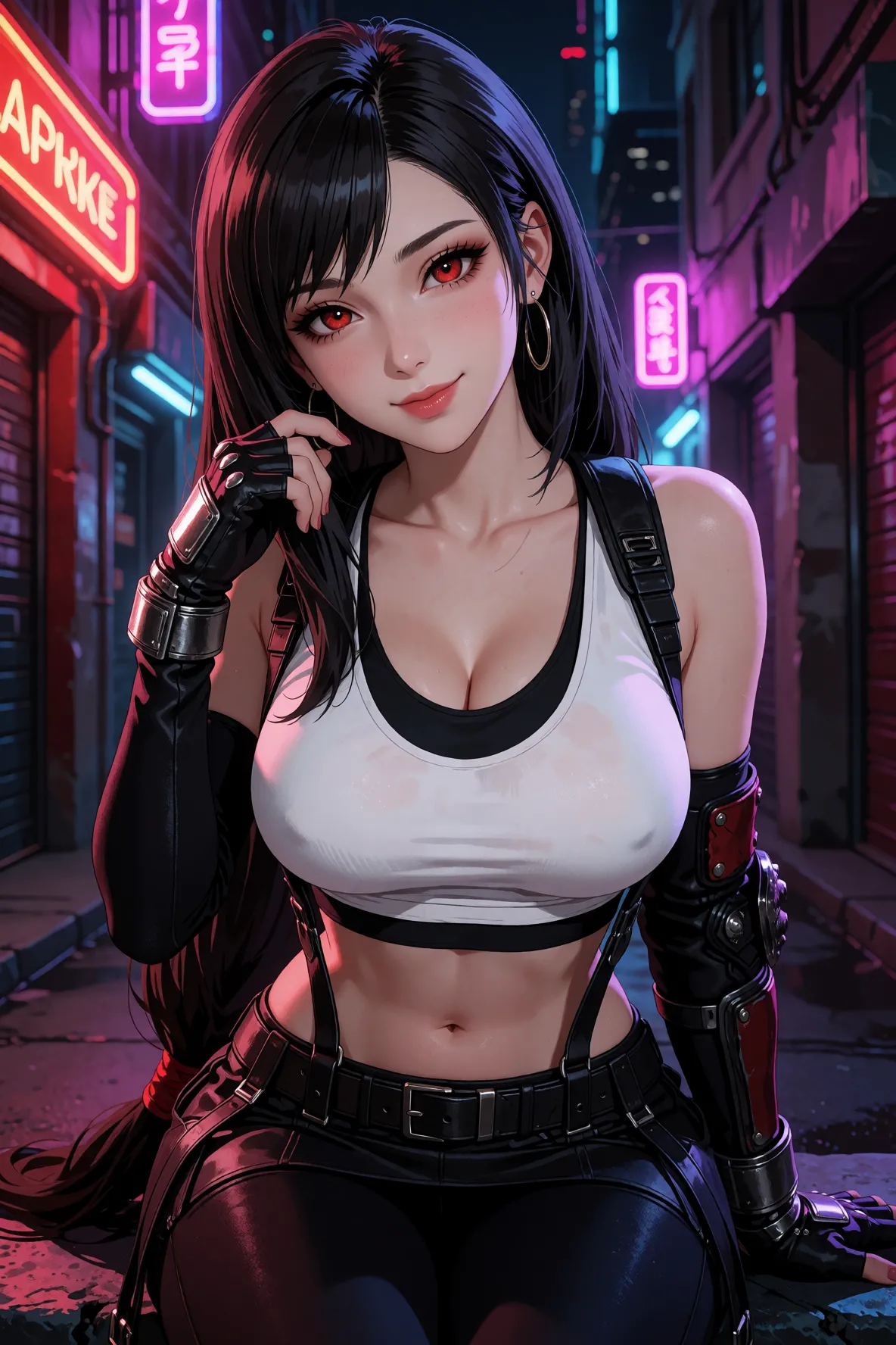 Tifa Lockhart Neon Light page 5 full