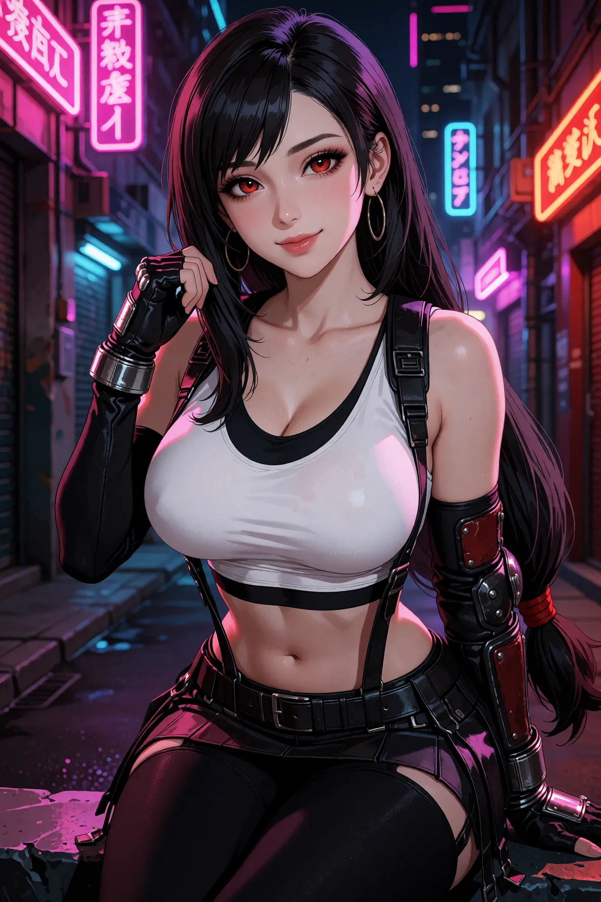 Tifa Lockhart Neon Light page 6 full