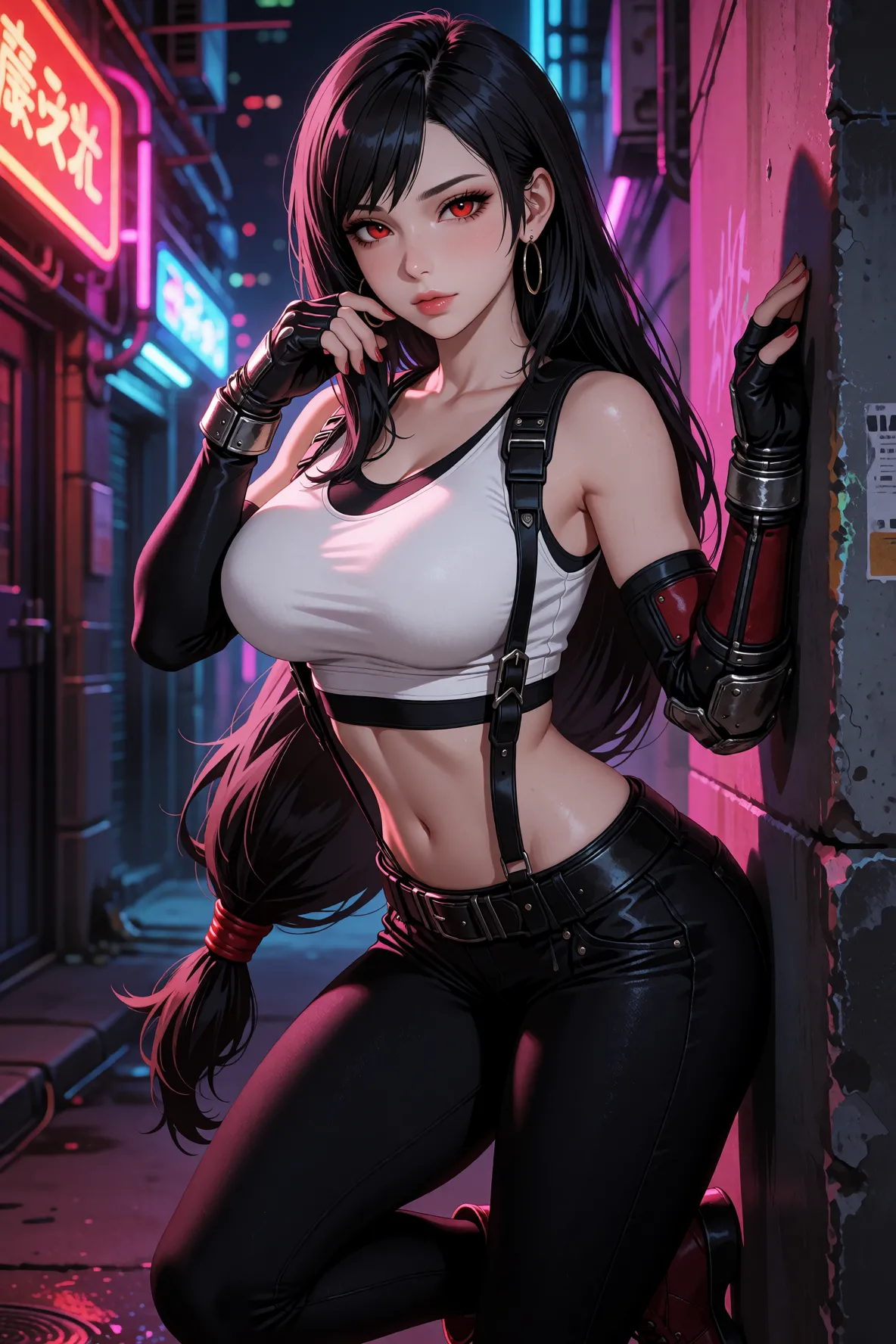 Tifa Lockhart Neon Light page 7 full