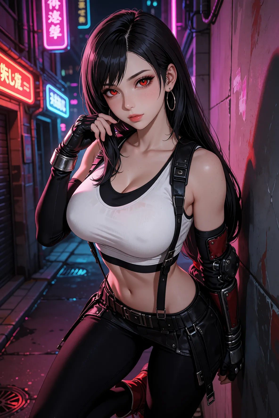 Tifa Lockhart Neon Light page 8 full