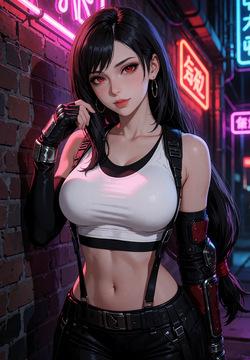 Tifa Lockhart Neon Light