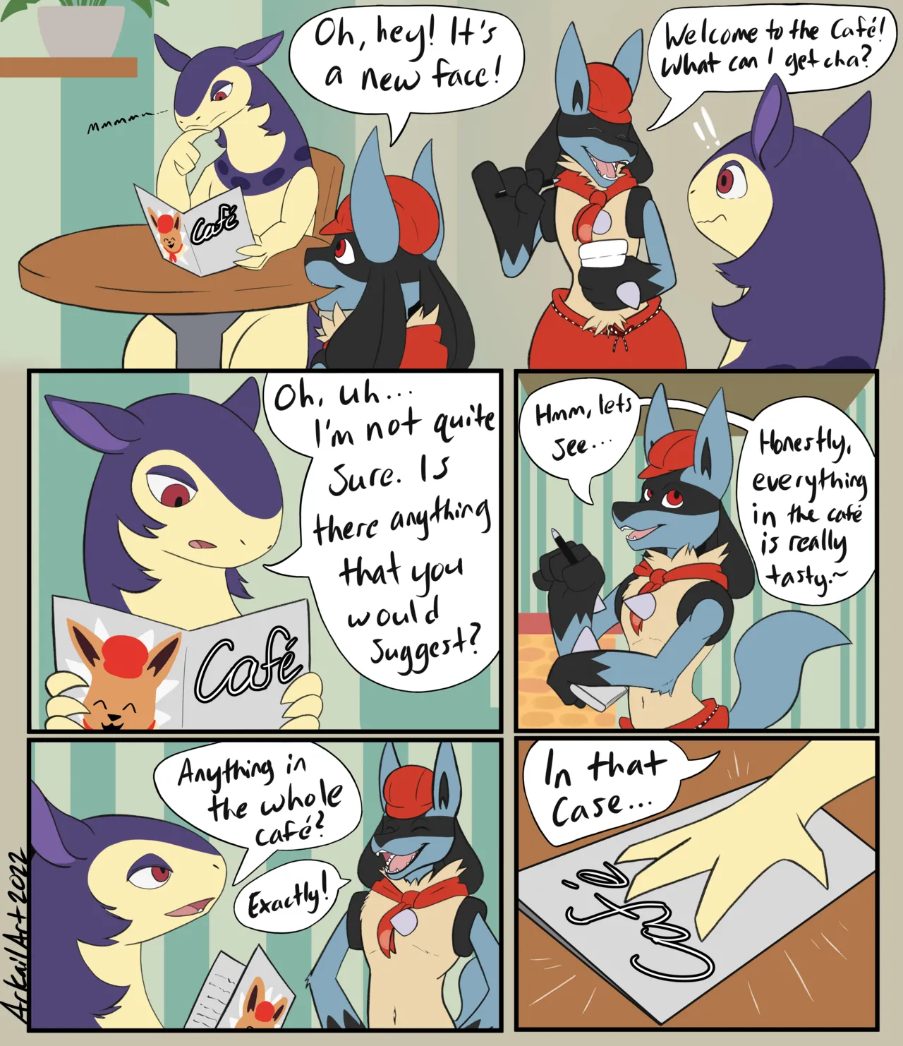 Typhlosion Cafe page 1 full