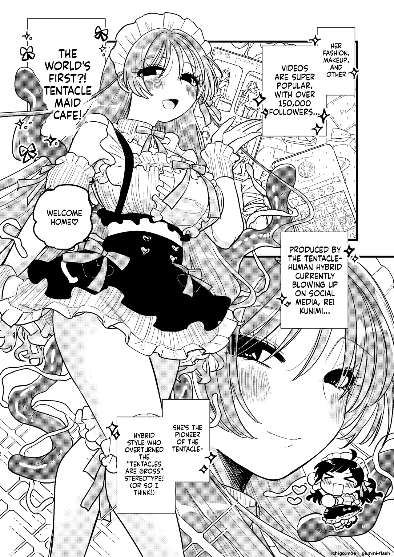 Shokushu Maid Kissa Tenchou ni Chikubi o Nerawaretemasu page 6 full