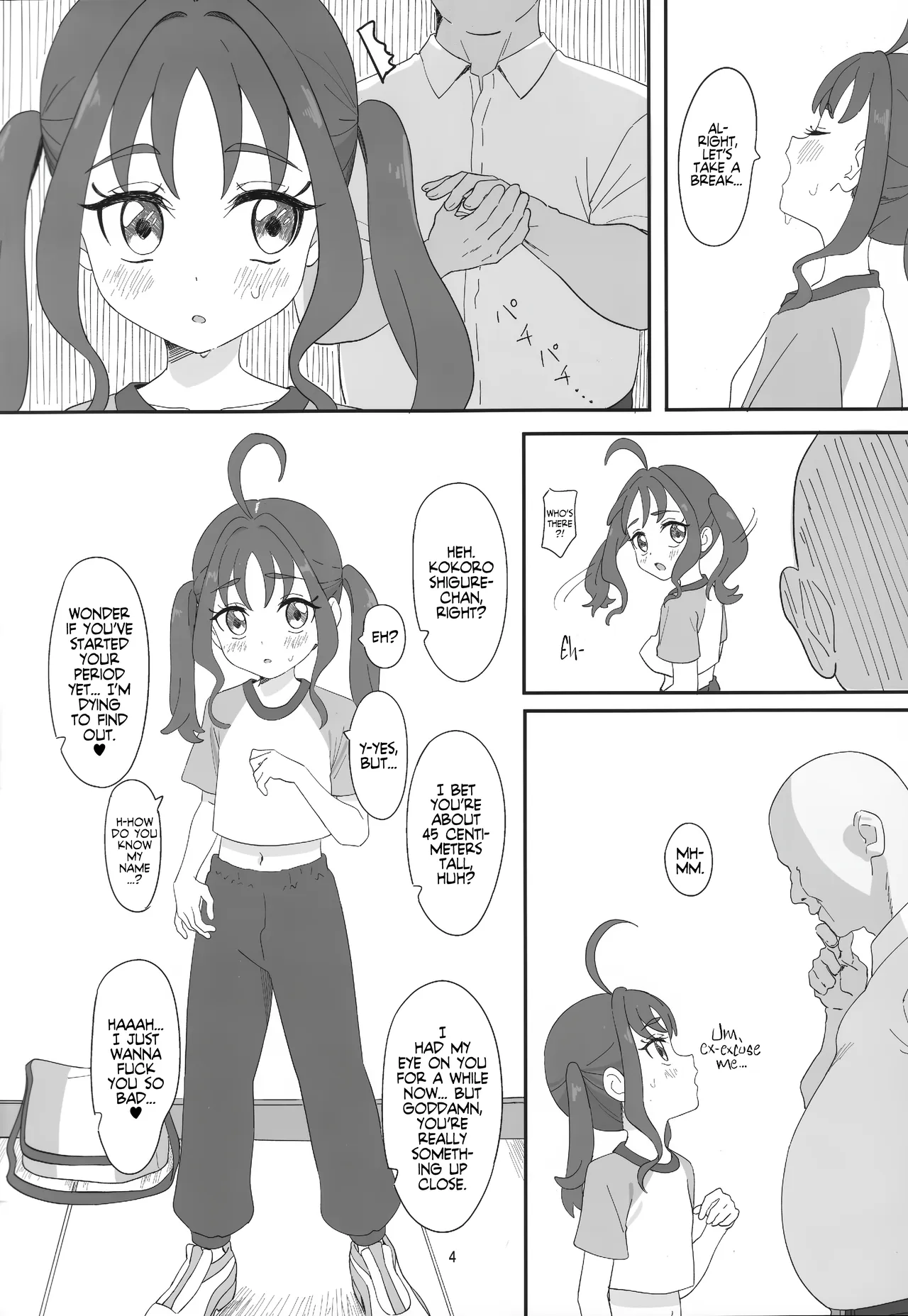 Sigure Kokoro-chan ga Ojisan Chi●po ni Kokoro Kyun Kyun Saserareru Hon | Oji-sama's Cock Makes Kokoro-chan's Heart Go Kyun-Kyun! page 3 full